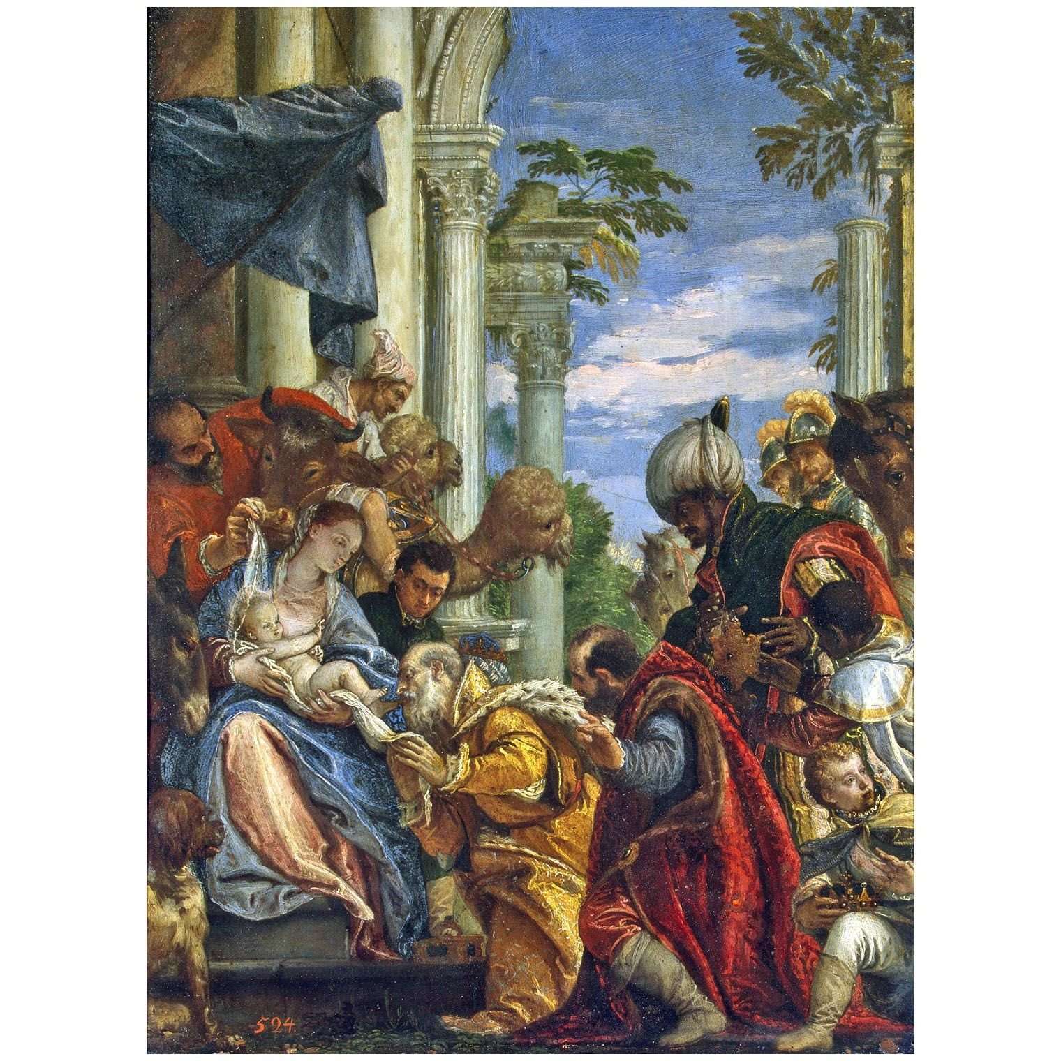  Paolo Veronese. Adorazione dei Magi. 1570-1575. Hermitage St Petersburg