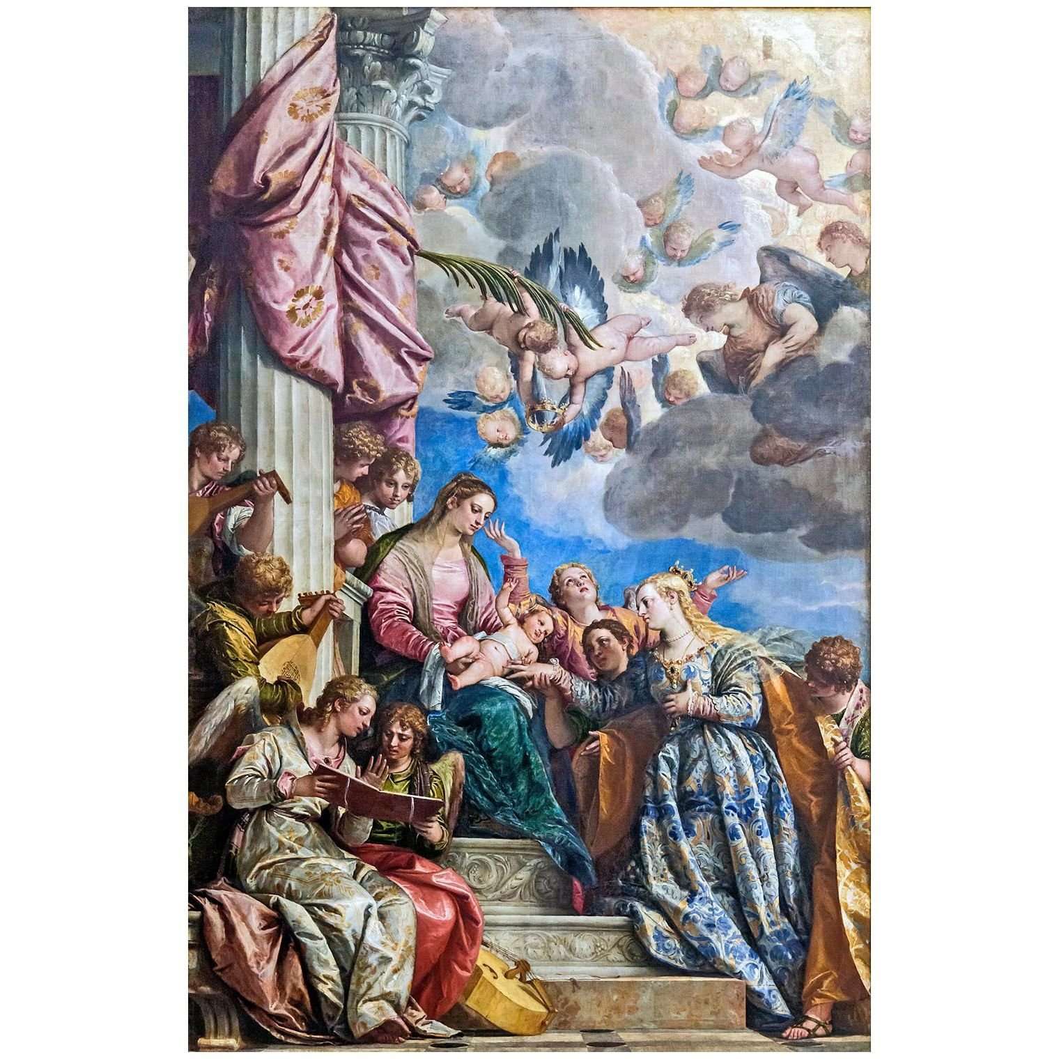  Paolo Veronese. Matrimonio mistico di Santa Caterina. 1570. Gallerie dellAccademia Venezia