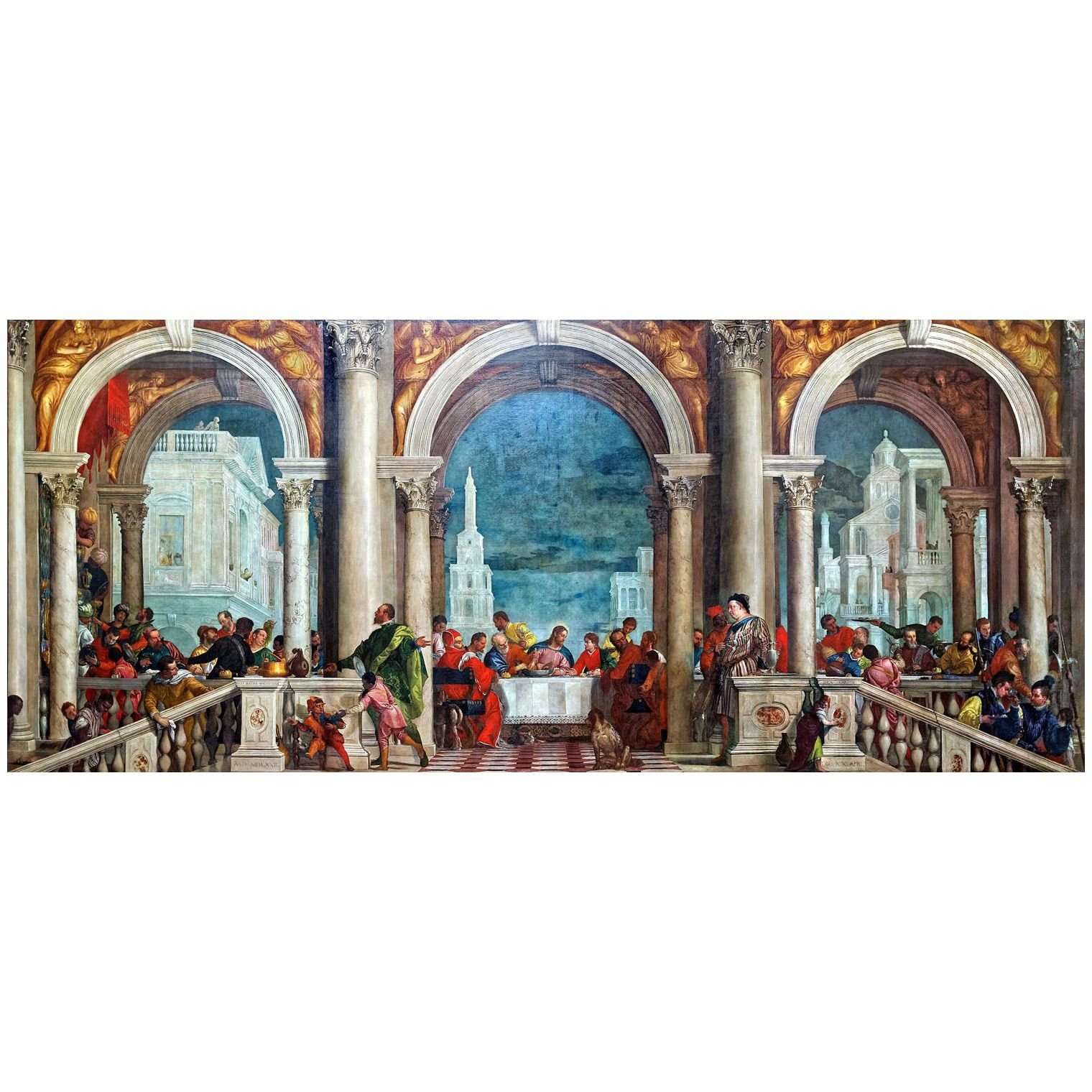  Paolo Veronese. Cena in Casa Levi. 1573. Gallerie dellAccademia Venezia