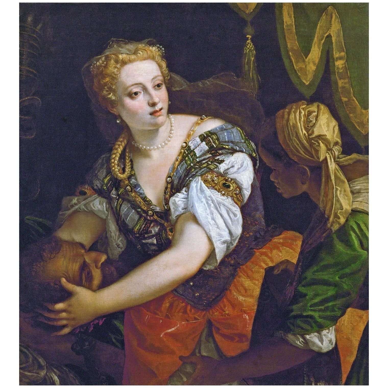  Paolo Veronese. Giuditta con la testa di Oloferne. 1575-1780. KHM Wien