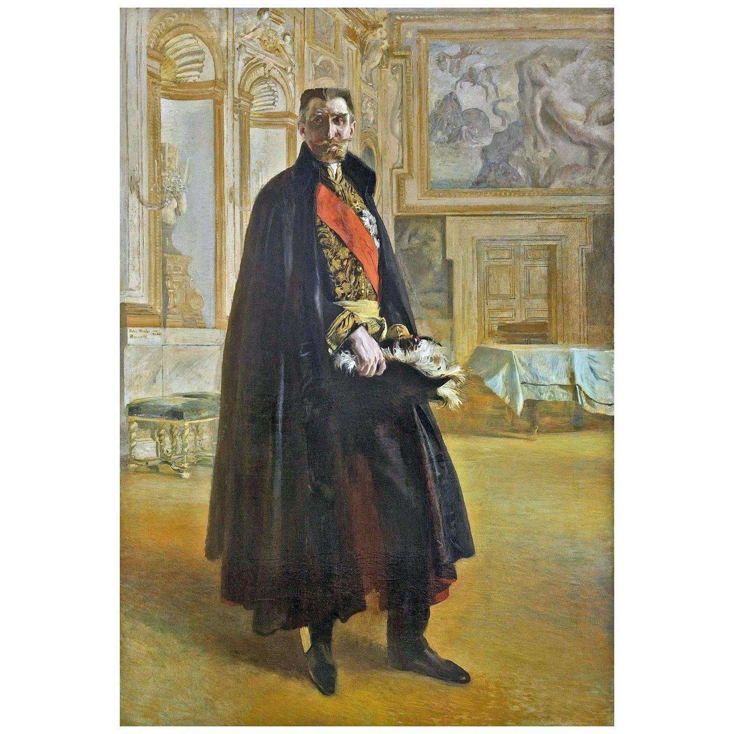   Albert Besnard. Camille Barr?re au palais Farn?se. 1906. MBA de la ville de Paris