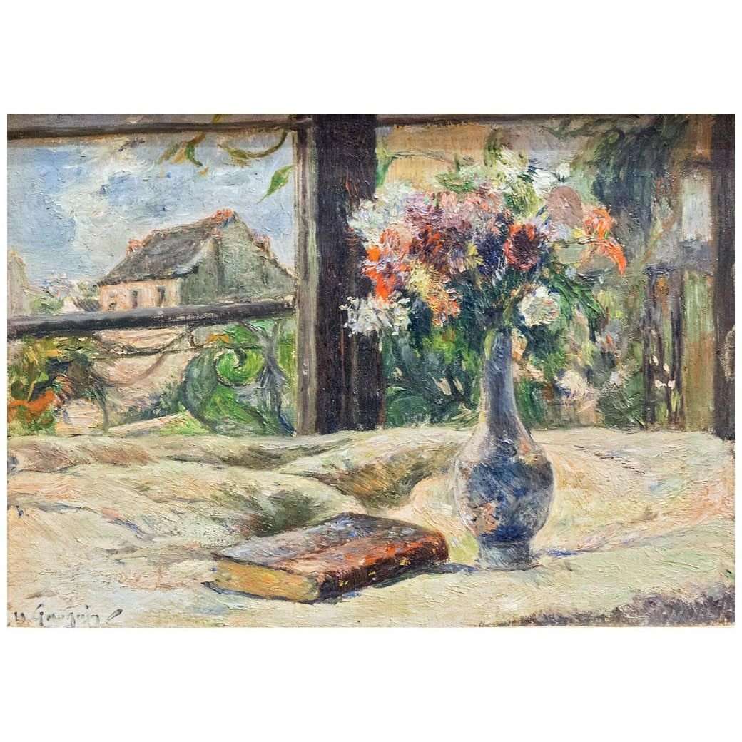  Paul Gauguin. Vase de fleurs. 1880. Musee des Beaux-Arts de Rennes