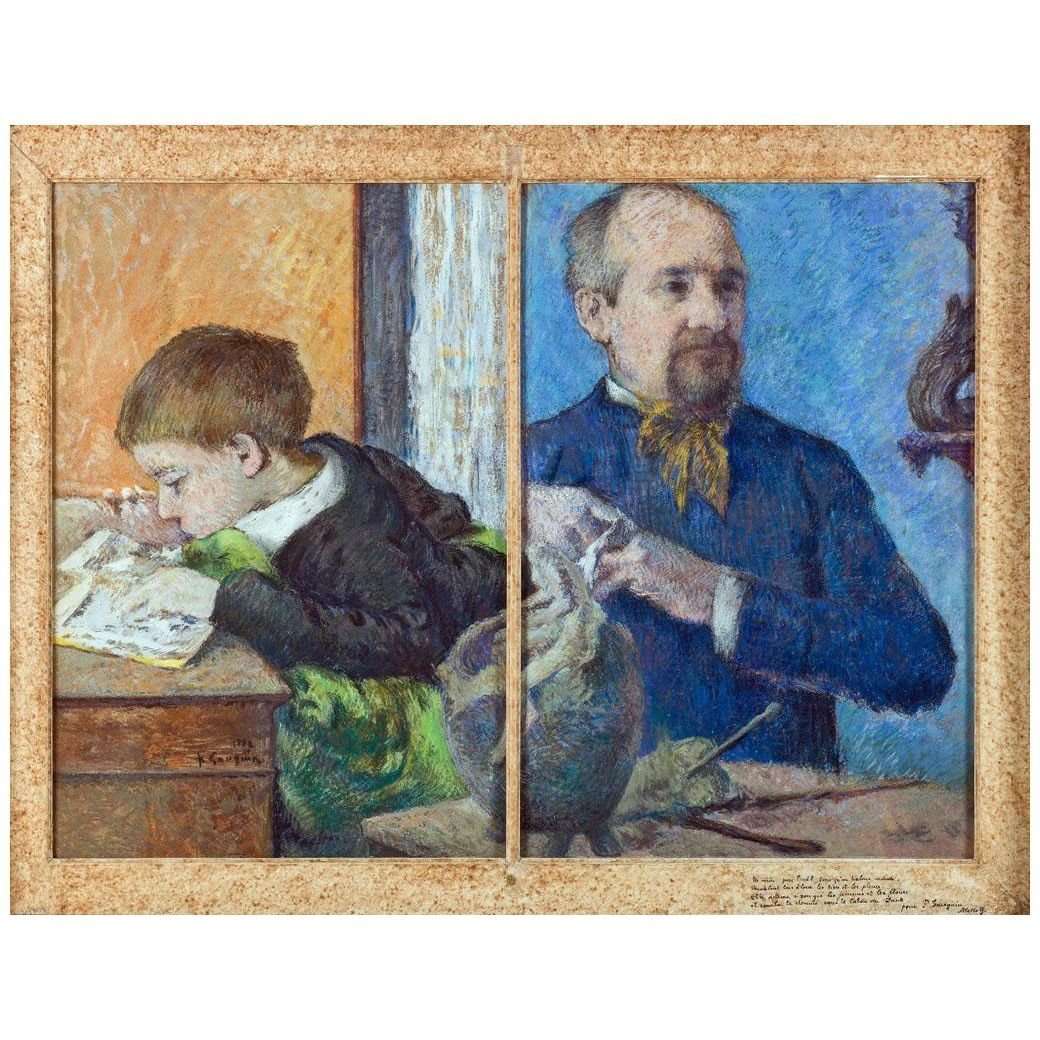  Paul Gauguin. Le Sculpteur Aub? et son fils. 1882. Petit Palais Paris
