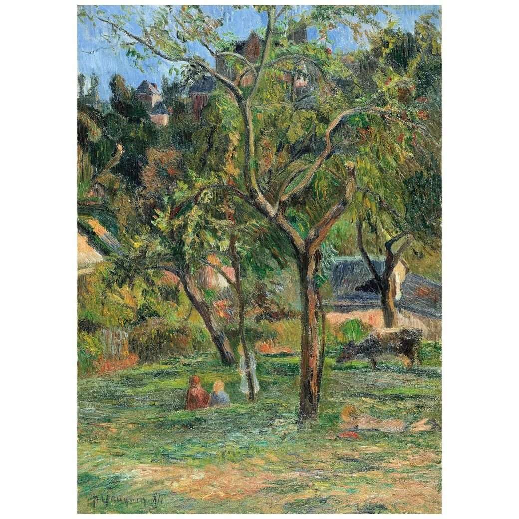  Paul Gauguin. Un verger a Bihorel. 1884. Thyssen-Bornemisza Madrid