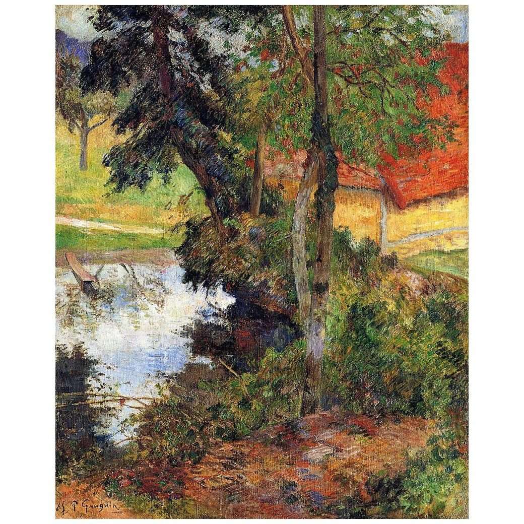  Paul Gauguin. Paysage au toit rouge. 1885. Kunstmuseum Basel