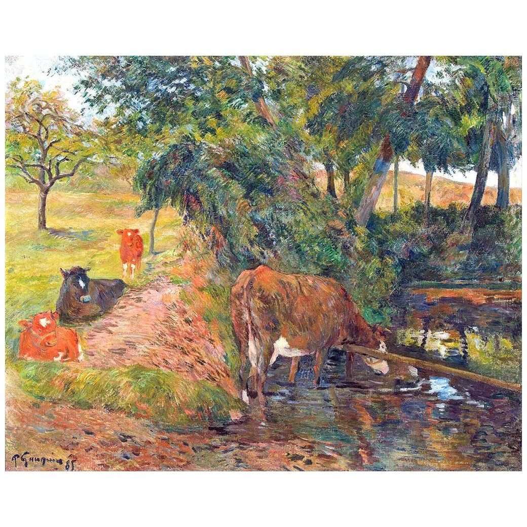  Paul Gauguin. Vaches au repos. 1885. Bojimans Van Beuningen Rotterdam
