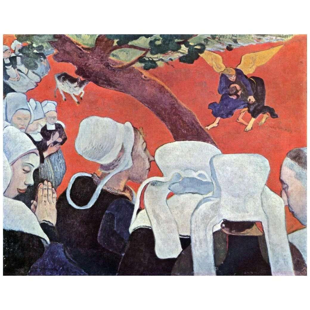  Paul Gauguin. La Vision apr?s le Sermon. 1888. National Gallery Edinburgh