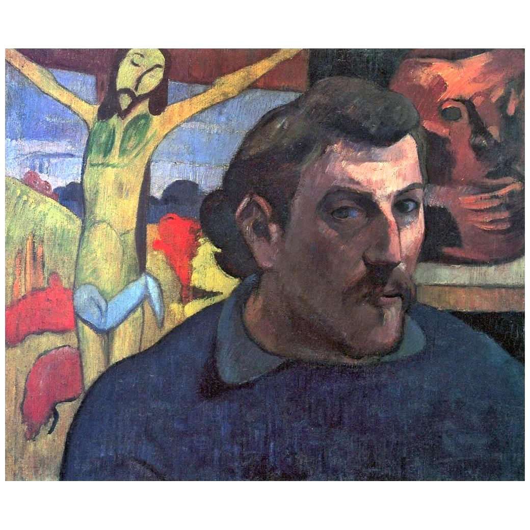  Paul Gauguin. Autoportrait au Christ jaune. 1890-1891. Musee dOrsay Paris