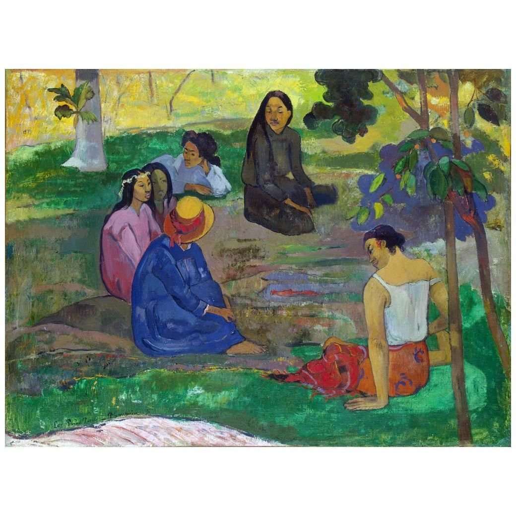  Paul Gauguin. Les Paroles, paroles. 1891. Hermitage St-Petersburg