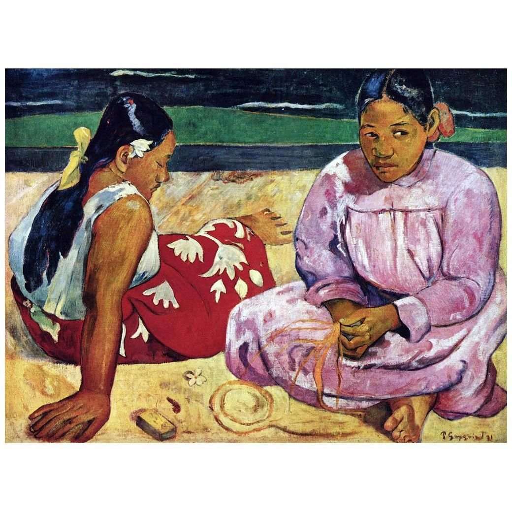  Paul Gauguin. Sur la plage. 1891. Musee dOrsay