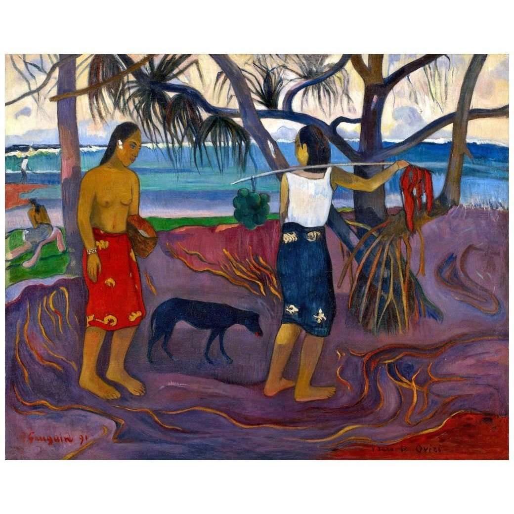  Paul Gauguin. I Raro te Oviri. 1891. Dallas Museum of Arts