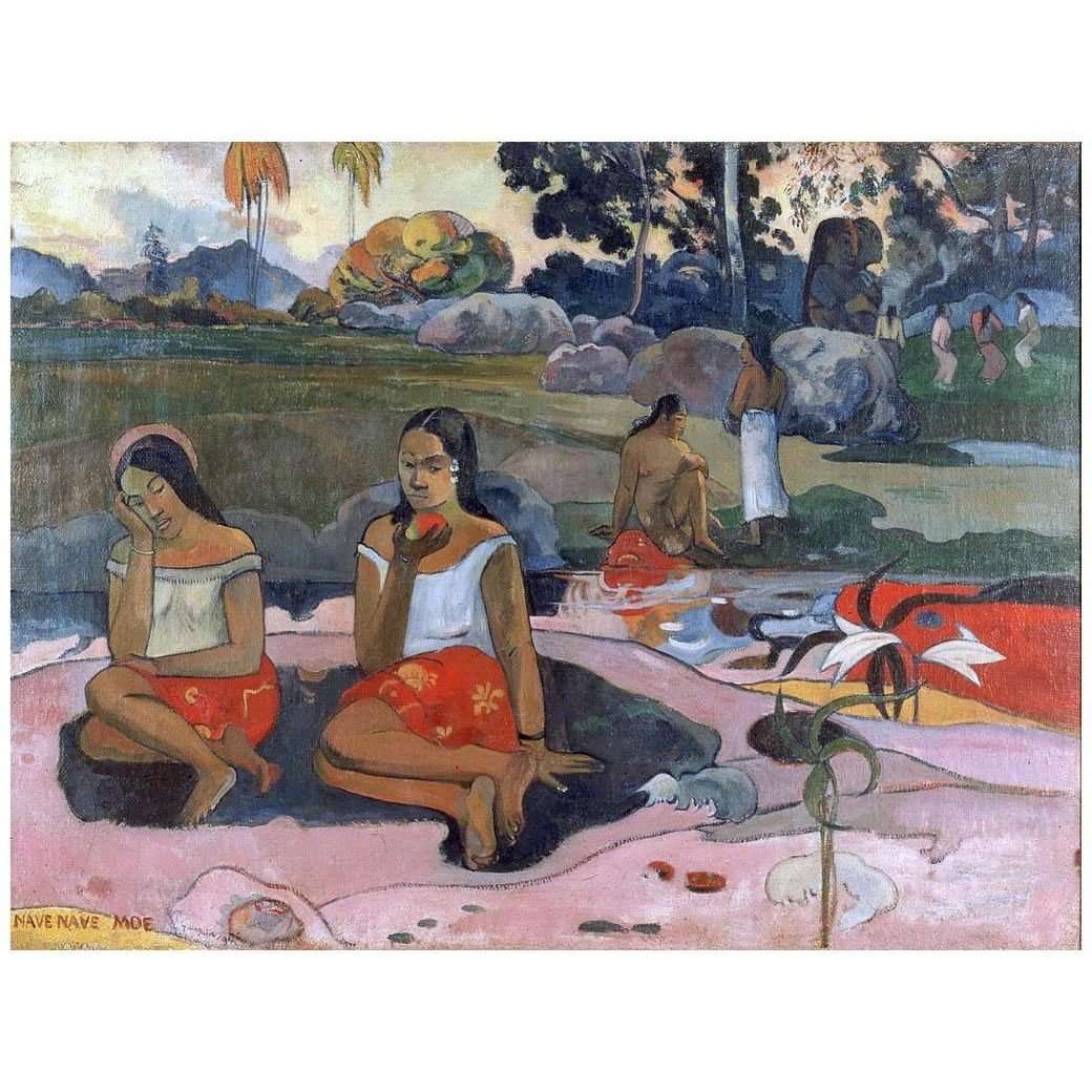  Paul Gauguin. Nave Nave Moe. 1894. Hermitage St-Petersburg