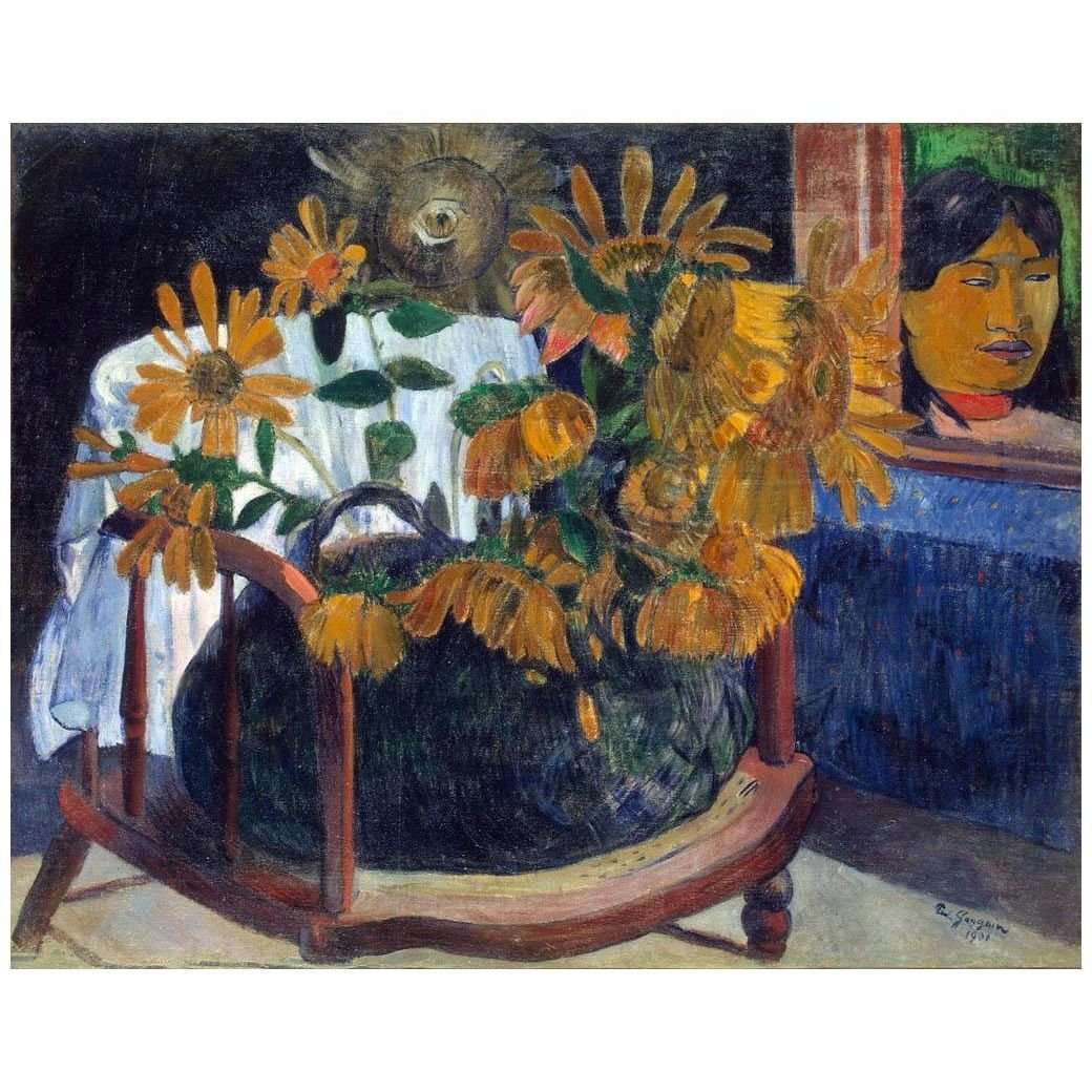  Paul Gauguin. Nature morte avec des tournesols. 1901. Hermitage St-Petersburg