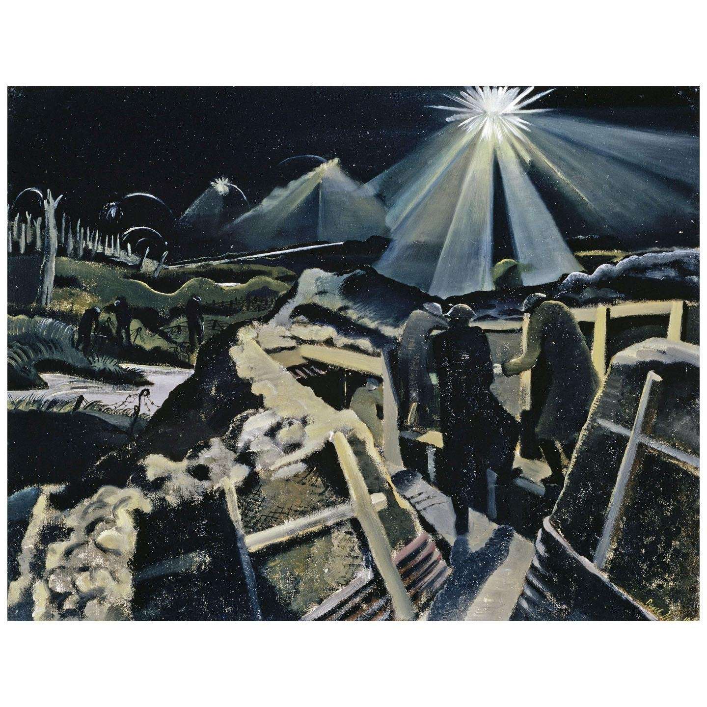  Paul Nash. The Ypres Salient at Night. 1918. Imperial War Museum London