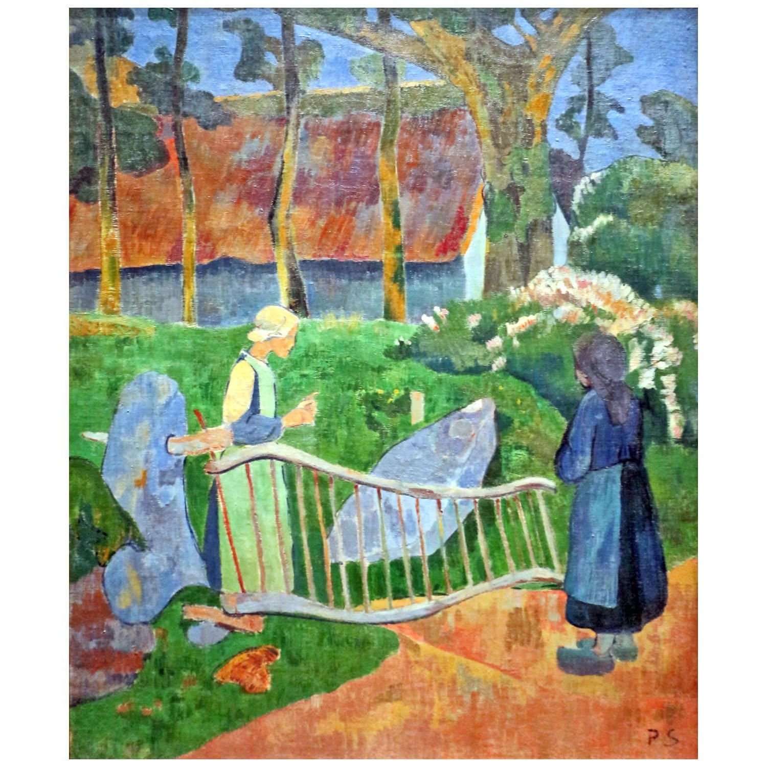  Paul Serusier. La Barri?re fleurie. 1889. Musee dOrsay Paris