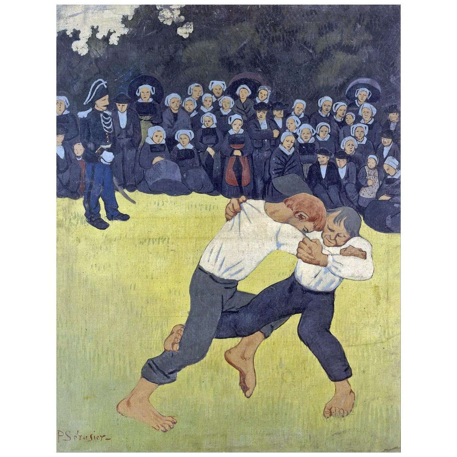  Paul Serusier. La lutte bretonne. 1890. Musee dOrsay Paris