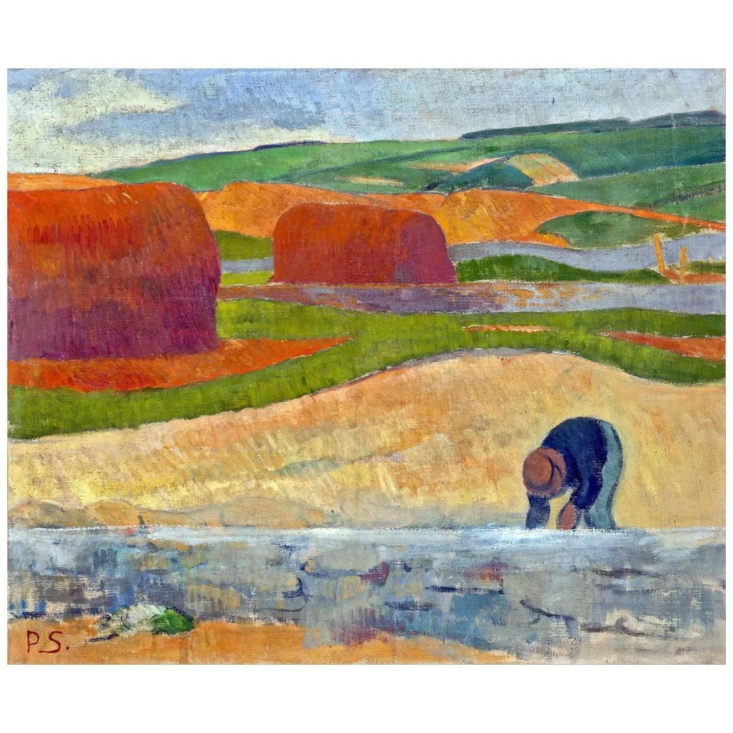  Paul Serusier. Cueilleur d'algues. 1890. Indianapolis Museum of Art