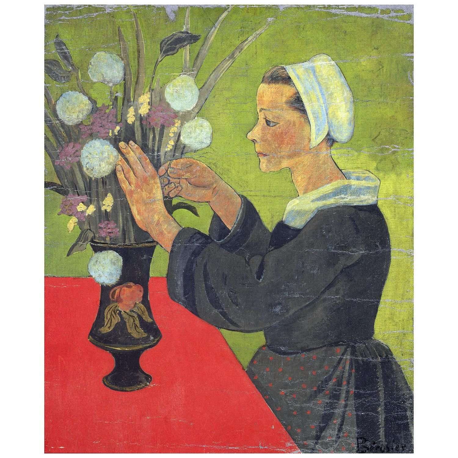  Paul Serusier. Bretonne au bouquet. 1893. MBA de la Ville de Paris