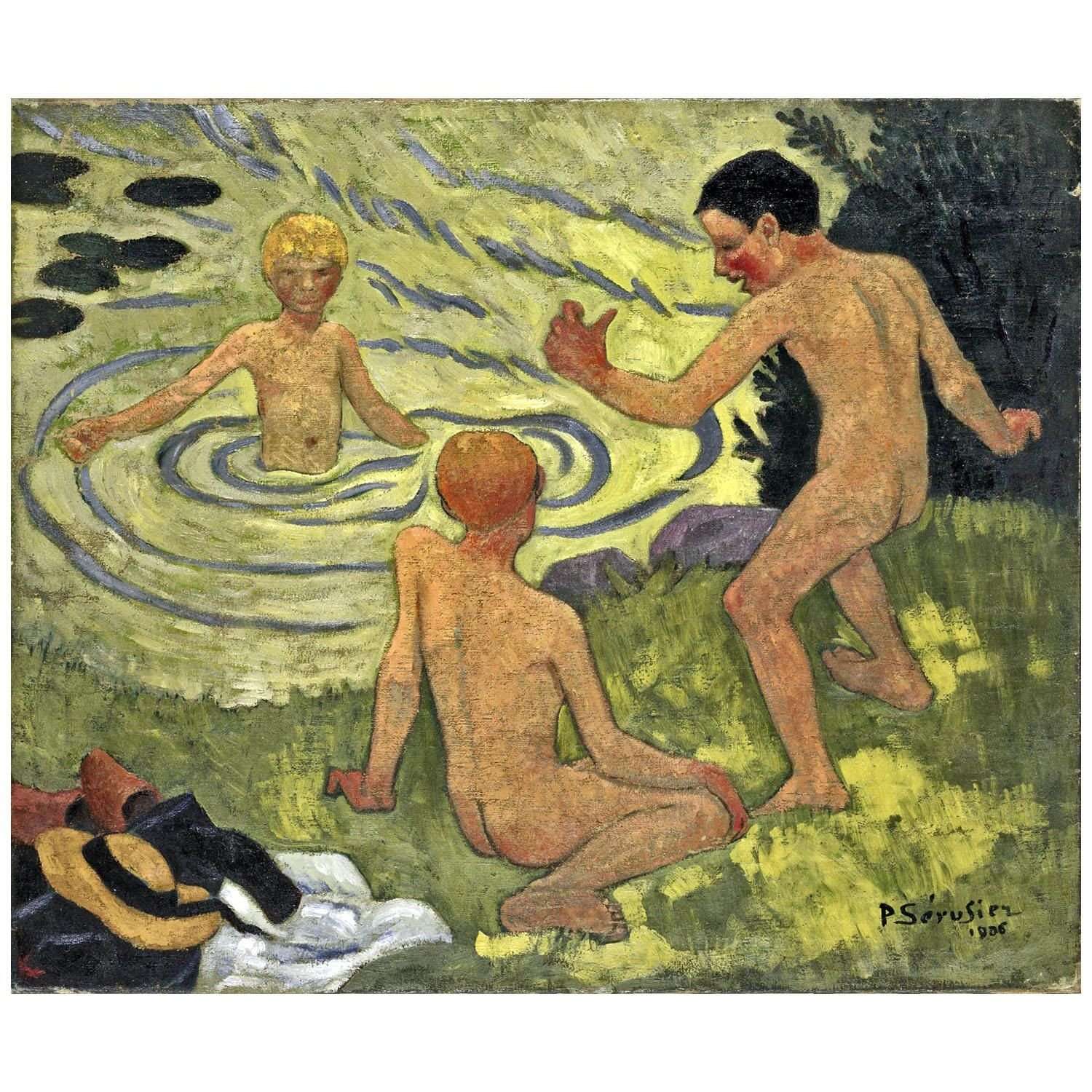  Paul Serusier. Enfants au bord de la rivi?re. 1906. National Gallery of Victoria Melbourne