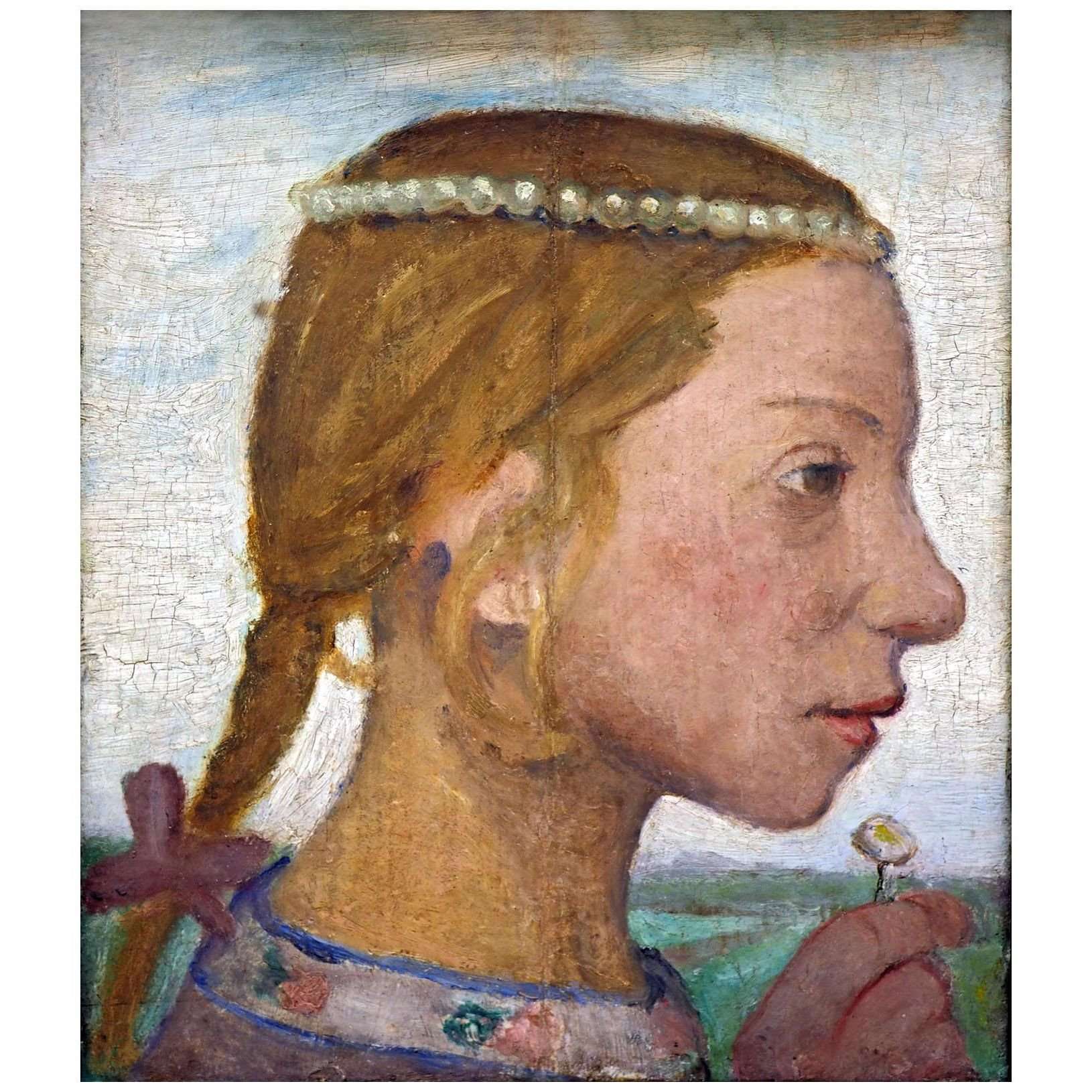  -Paula Modersohn-Becker. Junges M?dchen. 1901. Hamburger Kunsthalle