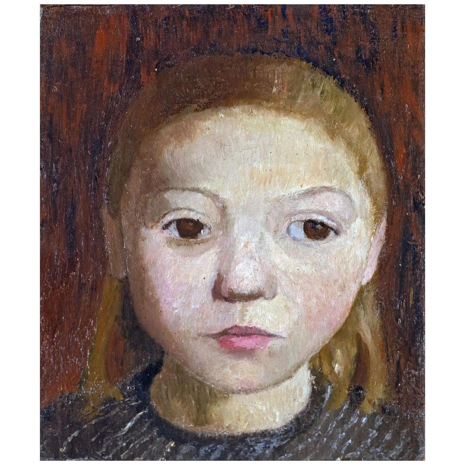  -Paula Modersohn-Becker. Kopf eines M?dchens. 1906. Stadel Museum Frankfurt