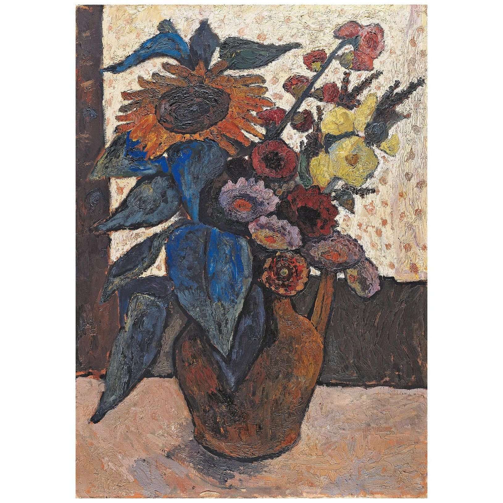  -Paula Modersohn-Becker. Stillleben mit Sonnenblume. 1907. Kunsthalle Bremen