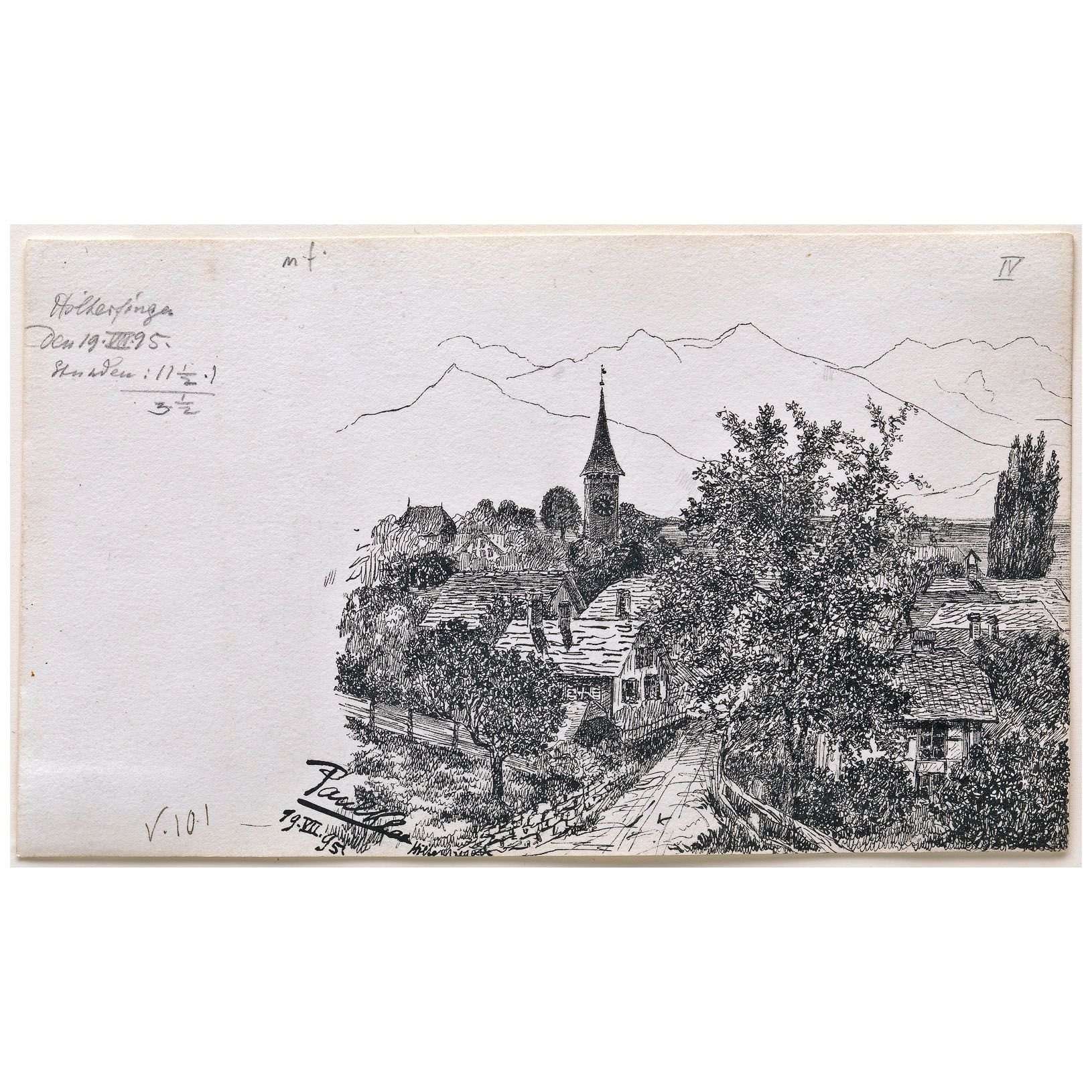  Paul Klee. Hilterfingen. 1895. Guggenheim Museum, NY