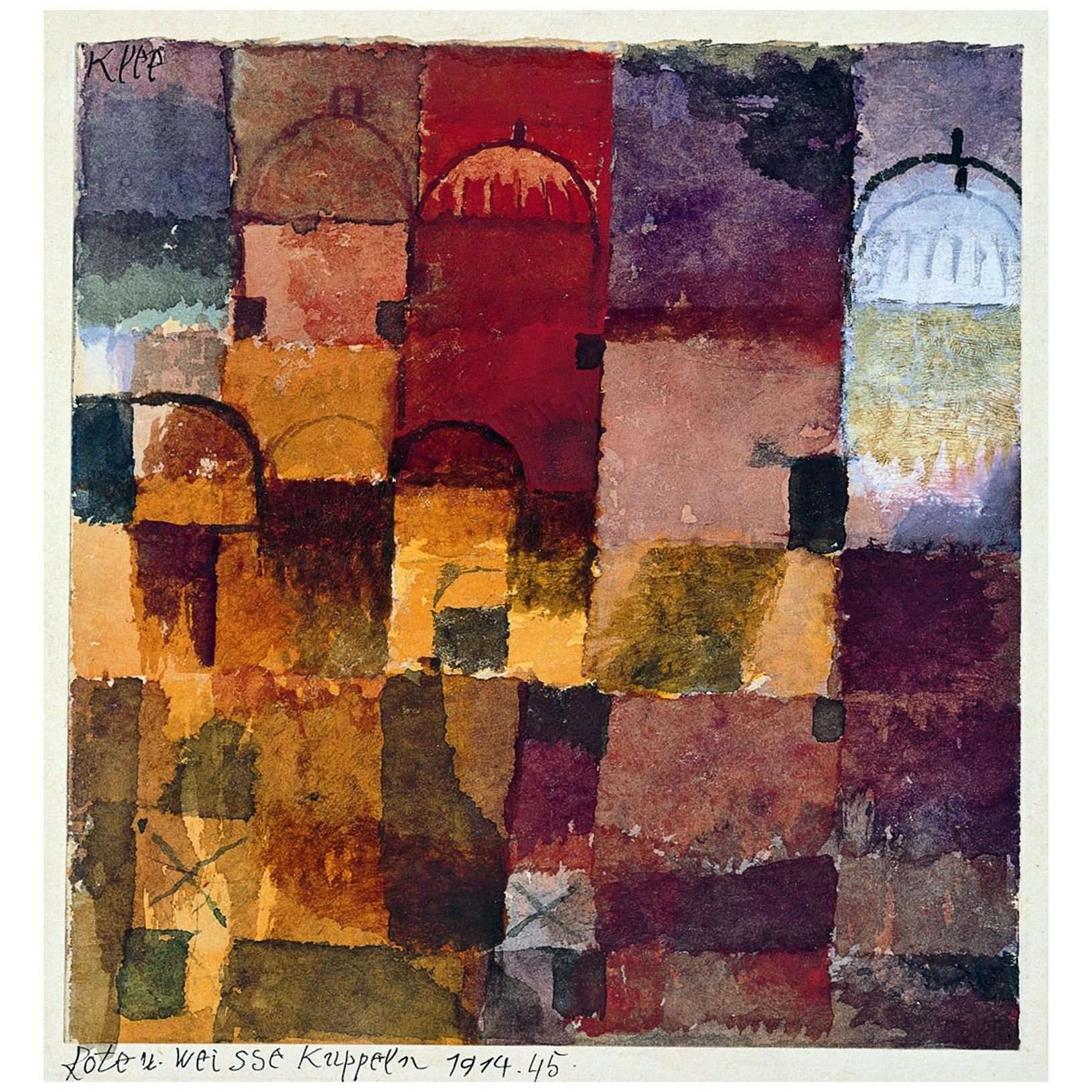  Paul Klee. Rote und weisse Kupplen. 1914. K20 Dusseldorf