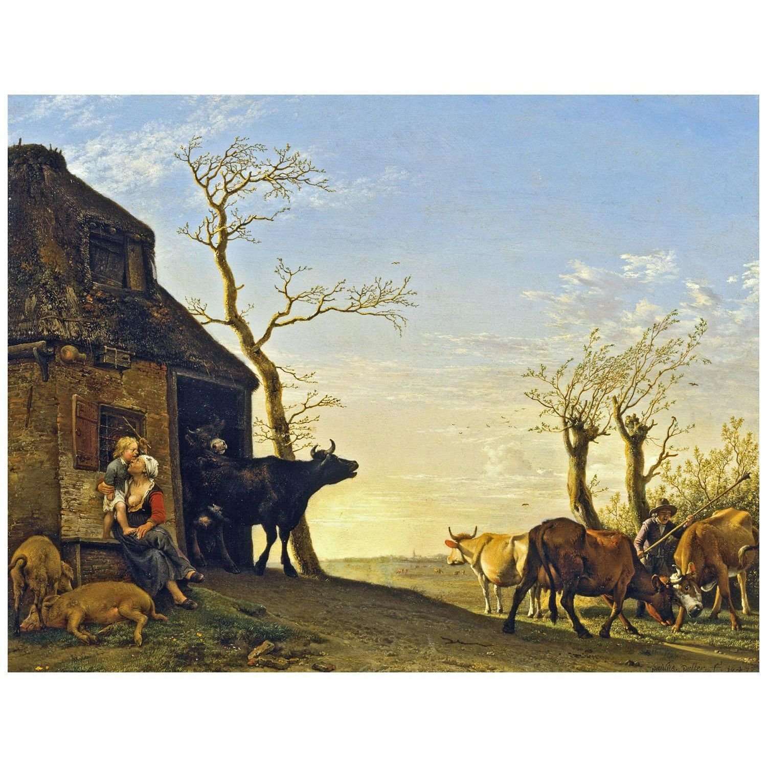  Paulus Potter. Driving the Cattle to Pasture. 1647. Residenzgalerie Salzburg
