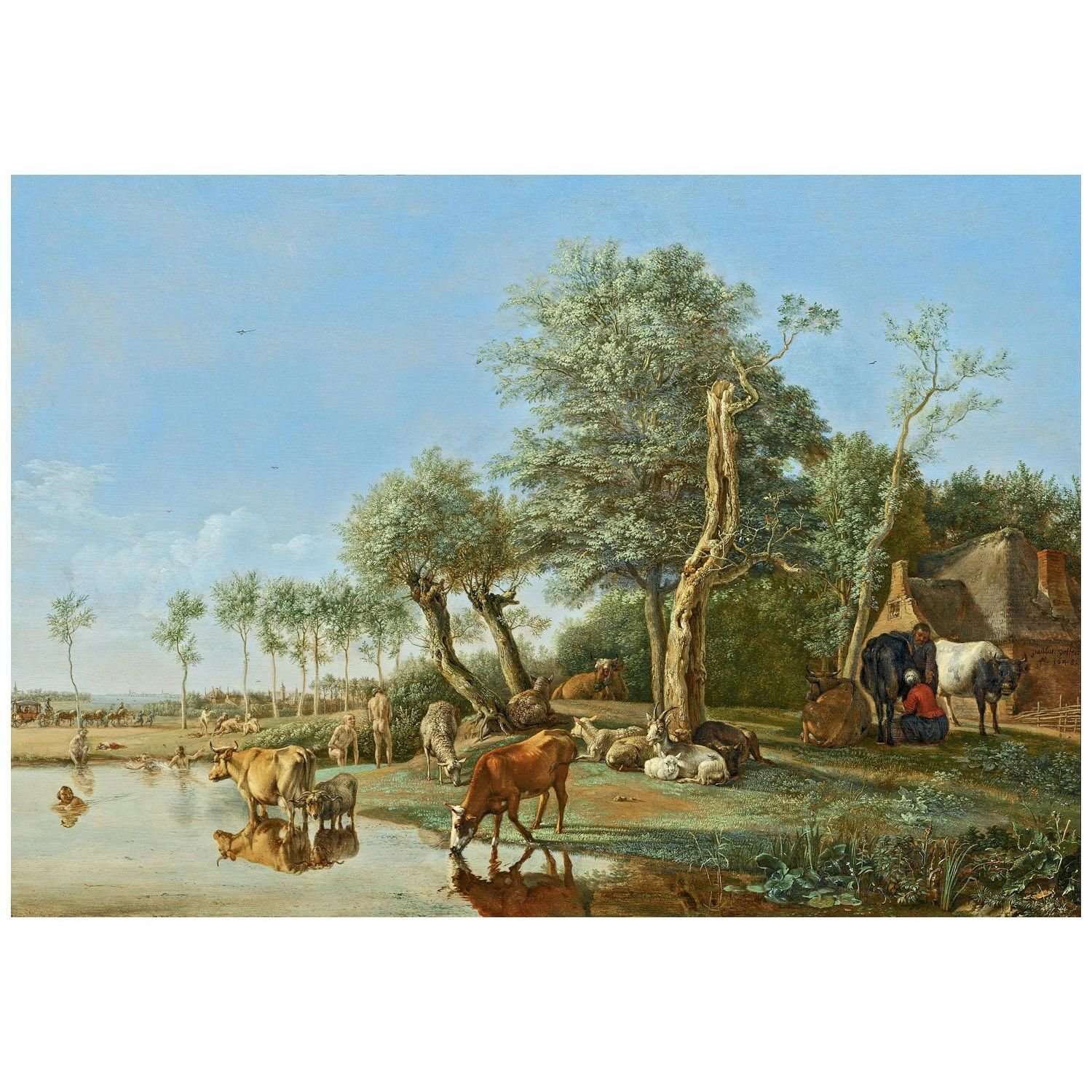  Paulus Potter. Cows Reflected in the Water. 1648. Mauritshuis Den Haag