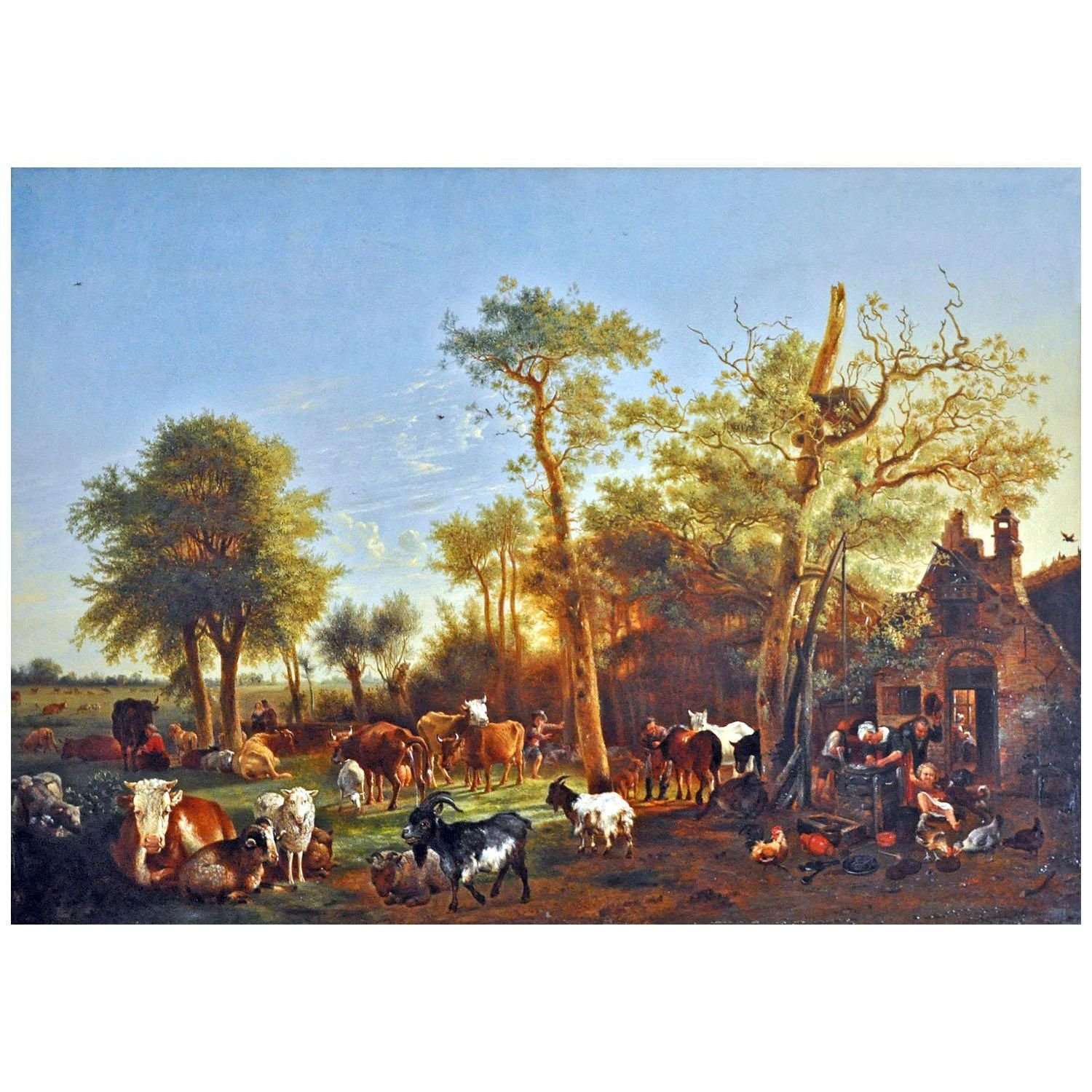  Paulus Potter. The Farmyard. 1649. Hermitage Museum