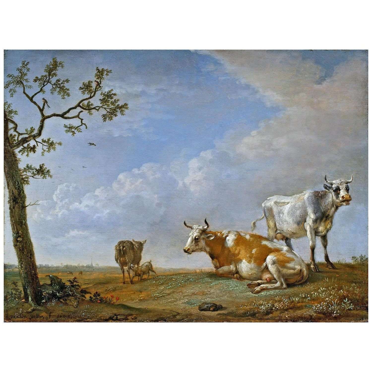  Paulus Potter. Resting Animals. 1649. Staatisches Museum Schwerin