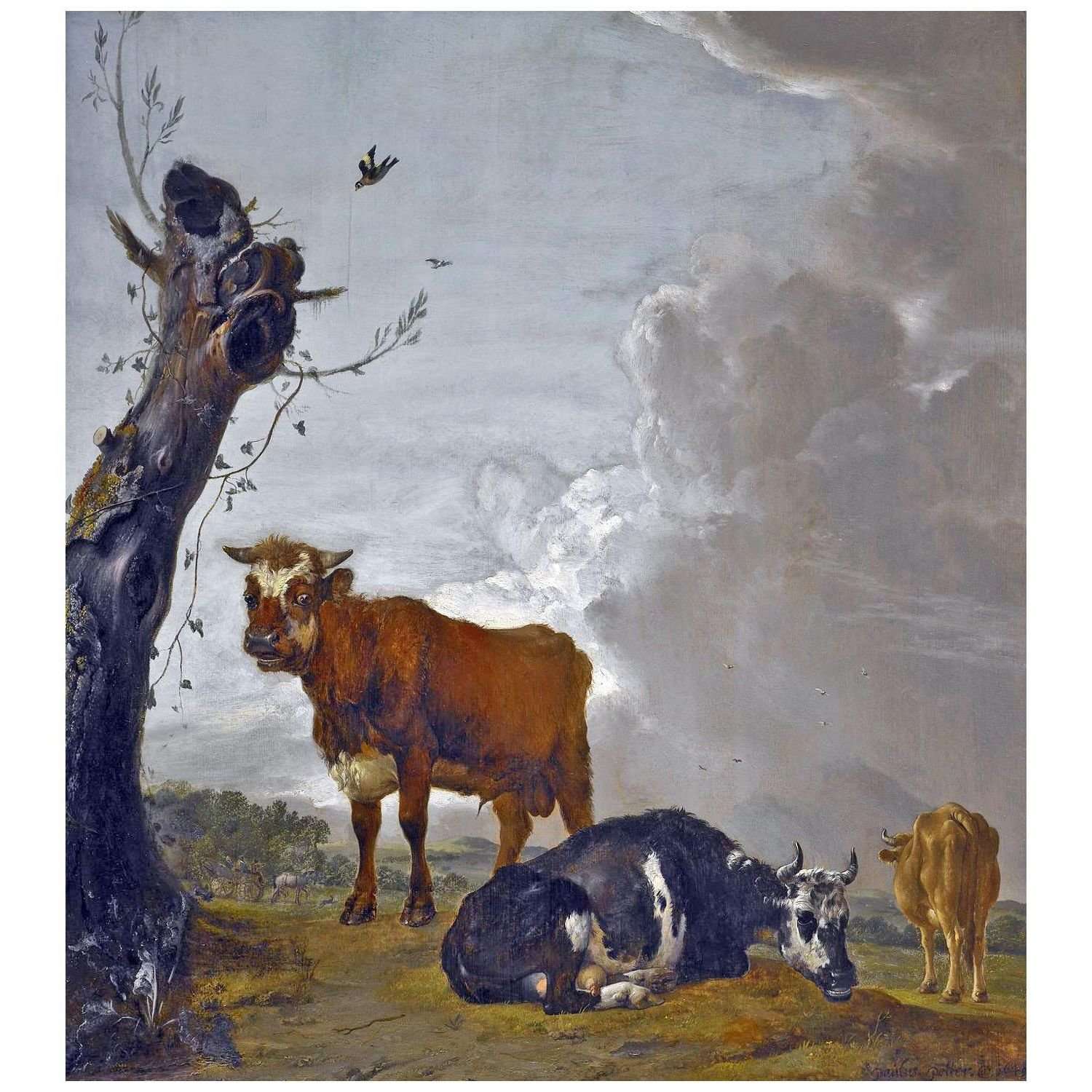  Paulus Potter. Young Bull and Two Cows. 1649. Royal Collection London