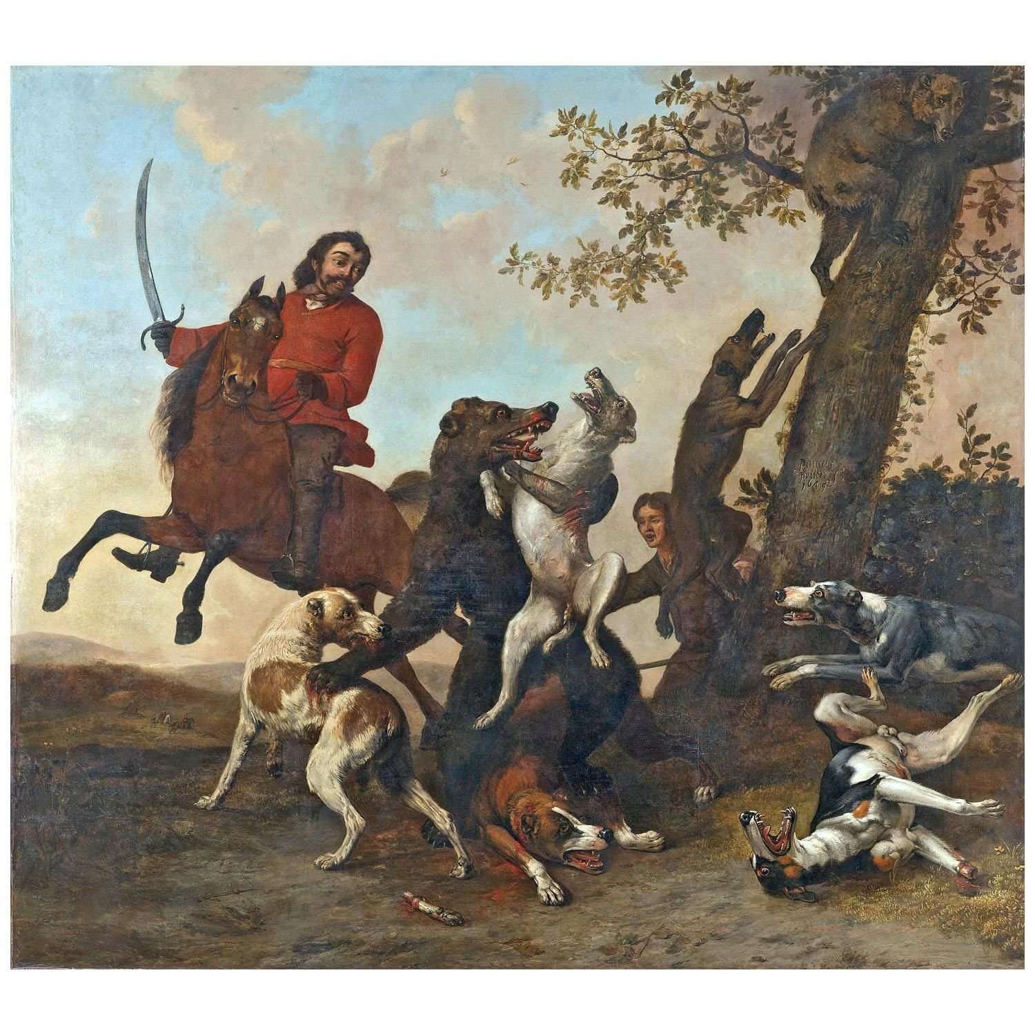  Paulus Potter. The Bear Hunt. 1649. Rijksmuseum Amsterdam