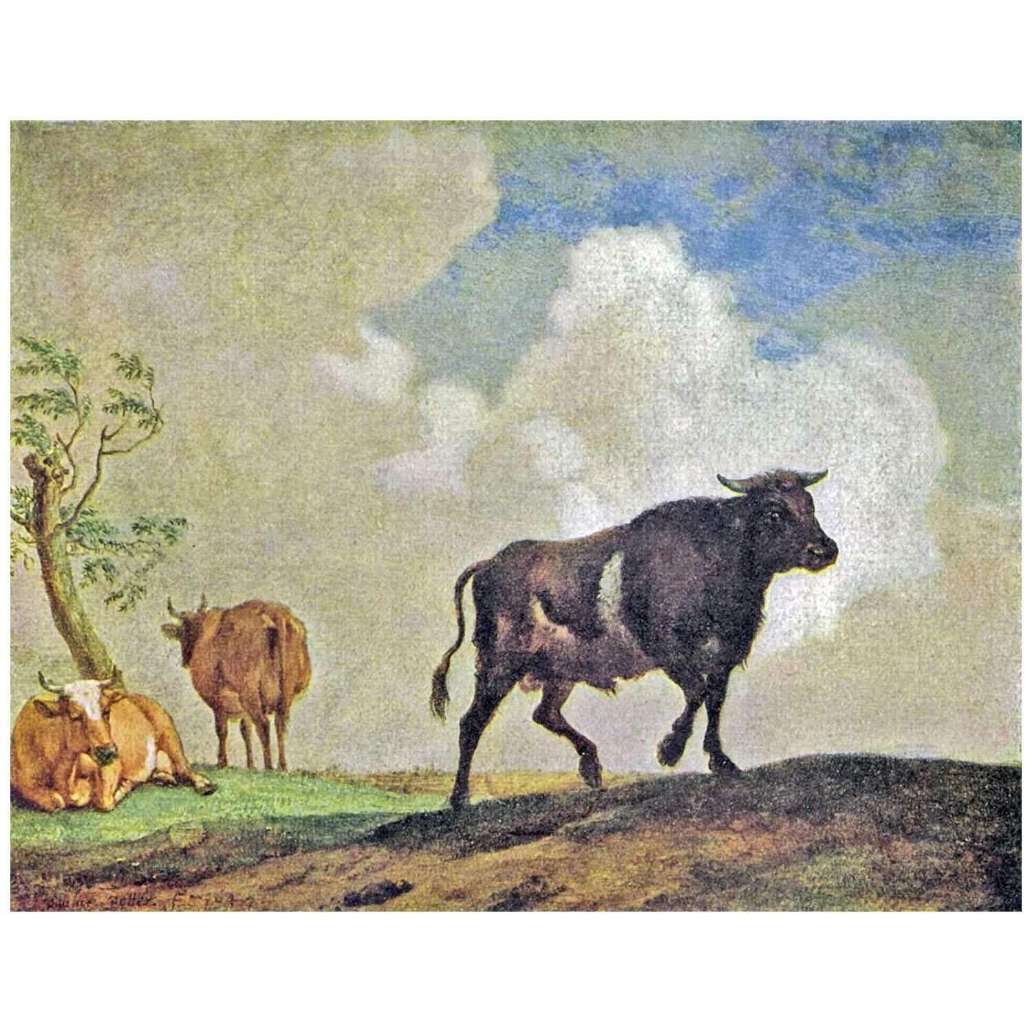  Paulus Potter. Bull and Cow. 1650. Gemaldegalerie Berlin
