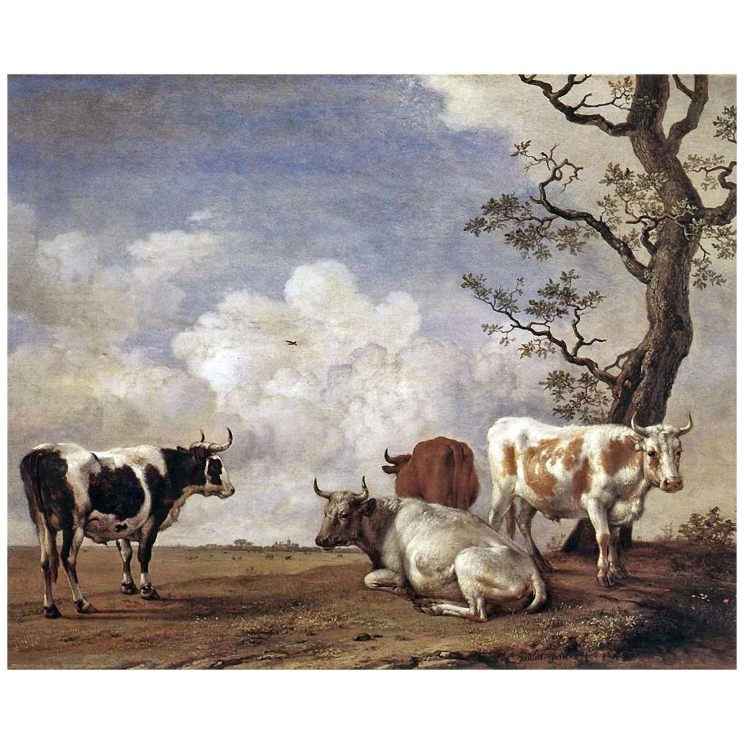  Paulus Potter. Four Bulls. 1651. Galleria Sabauda Torino