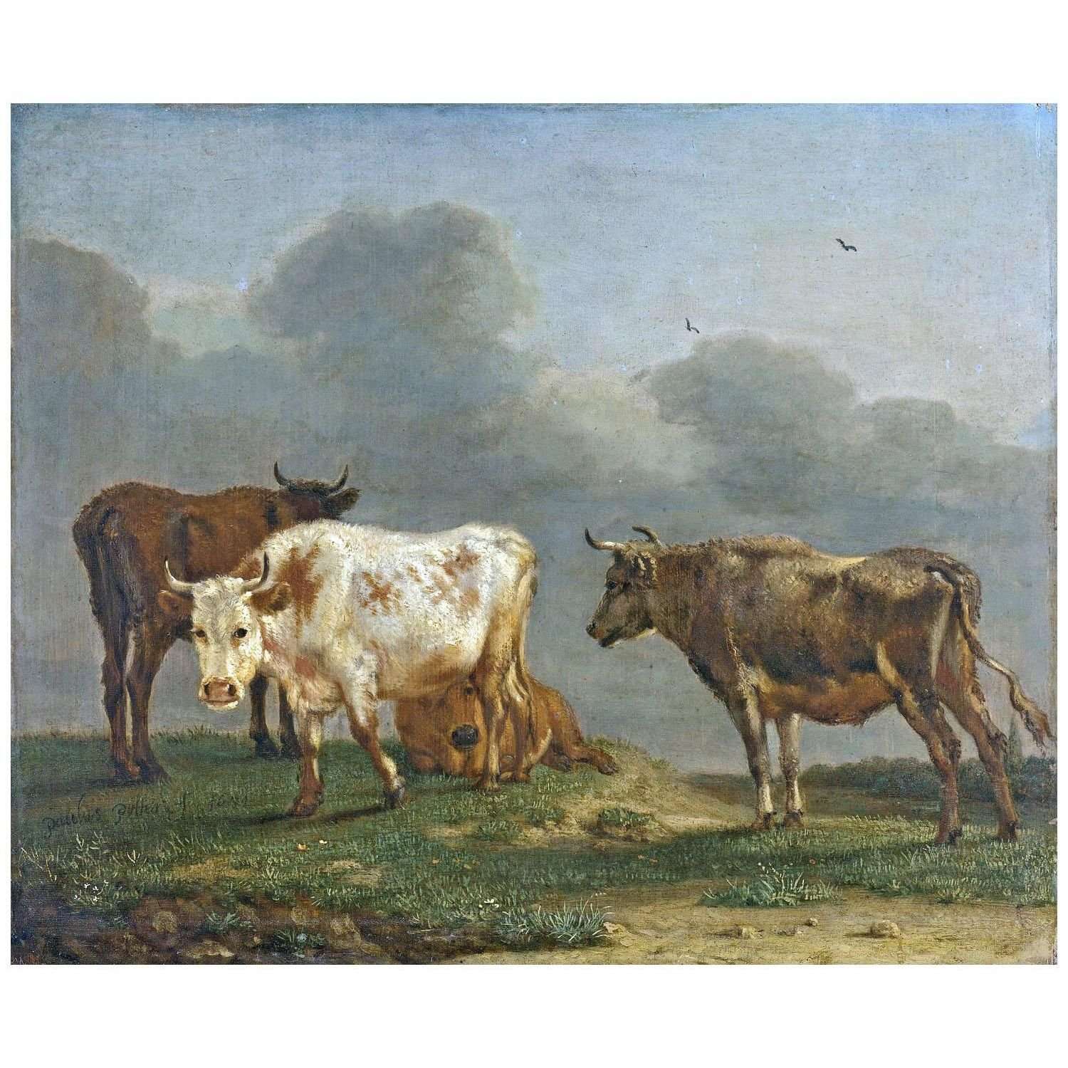  Paulus Potter. Four Cows in a Meadow. 1651. Rijksmuseum Amsterdam