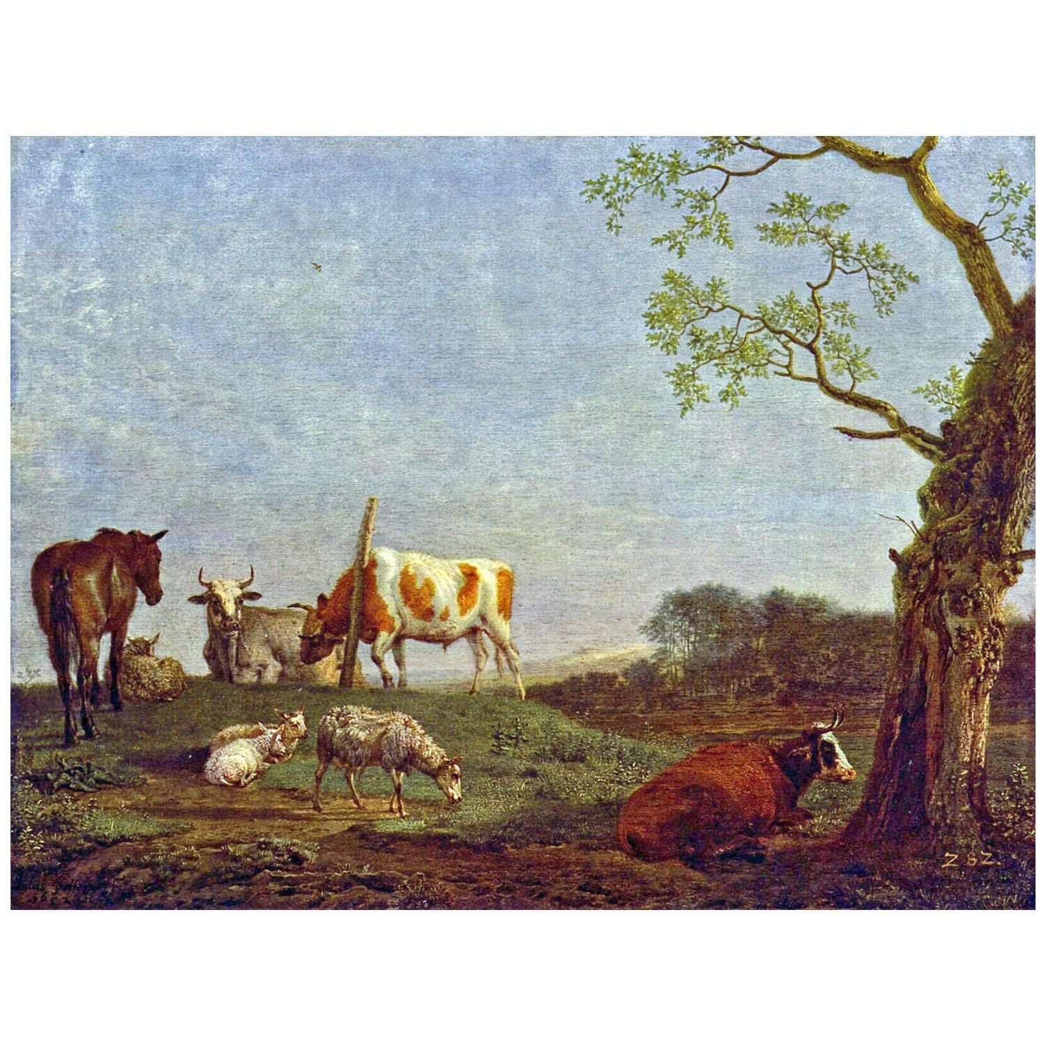  Paulus Potter. Resting Herd. 1652. Gemaldegalerie Dresden