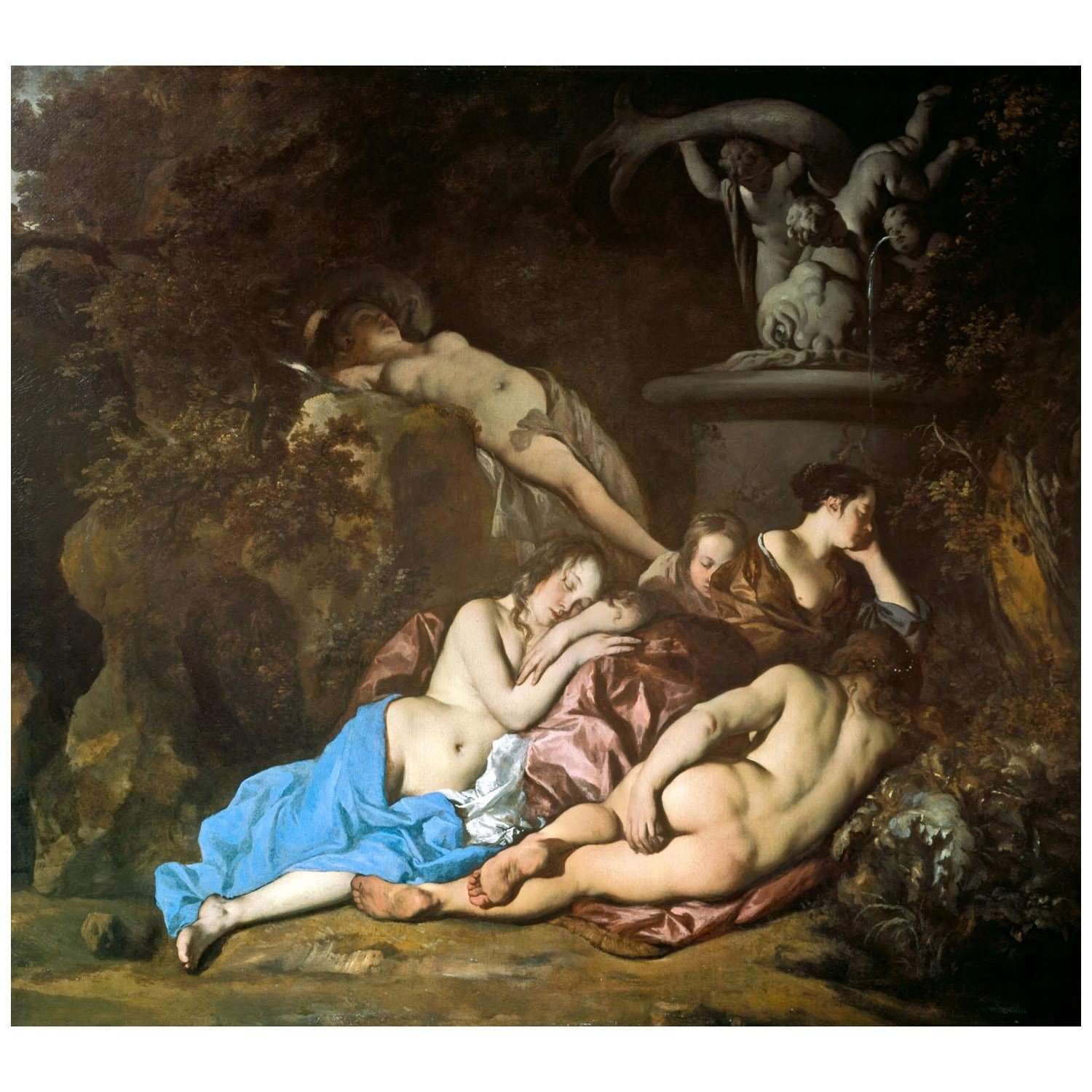  Peter Lely. Nymphs by Fountain. 1652. Dulwich Picture Gallery London