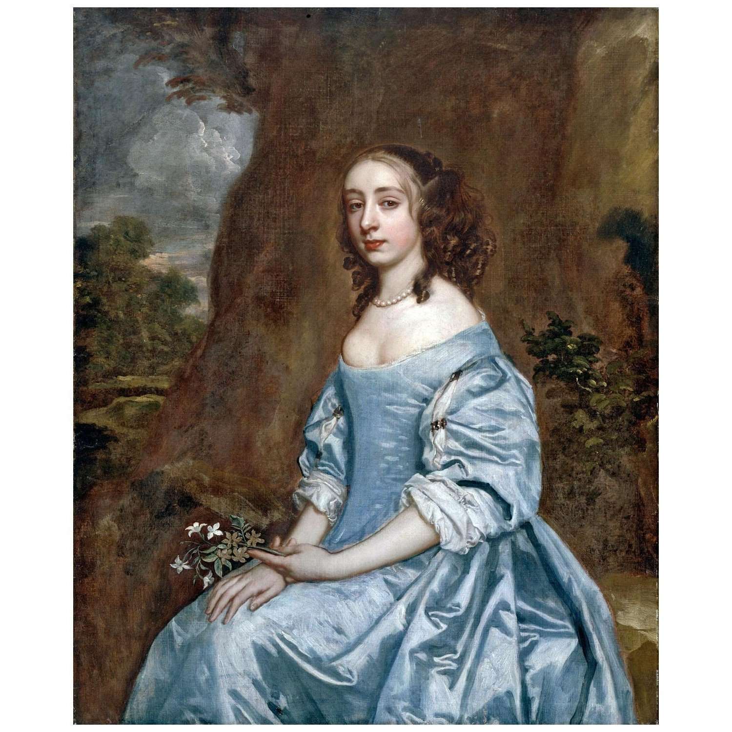  Peter Lely. Lady in Blue. 1660. Dulwich Picture Gallery London