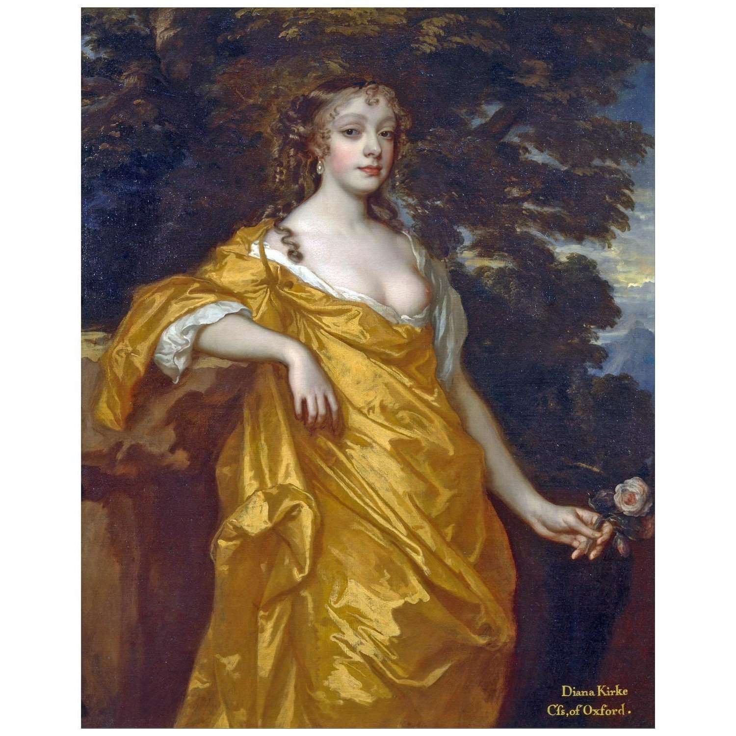  Peter Lely. Diana Kirke. 1665. Yale Center for British Art