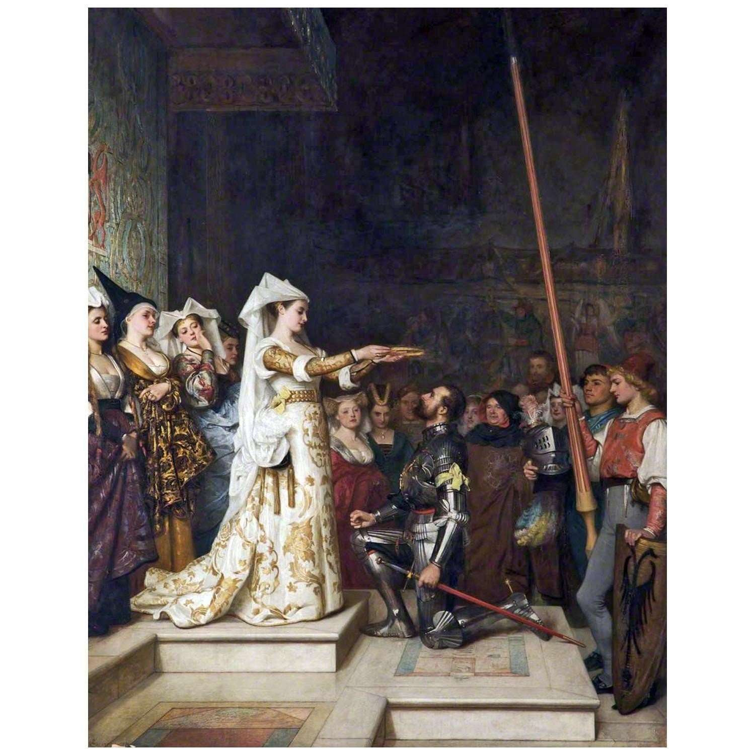 - Philip Calderon. The Queen of the Tournament. 1874. Salford Museum of Art