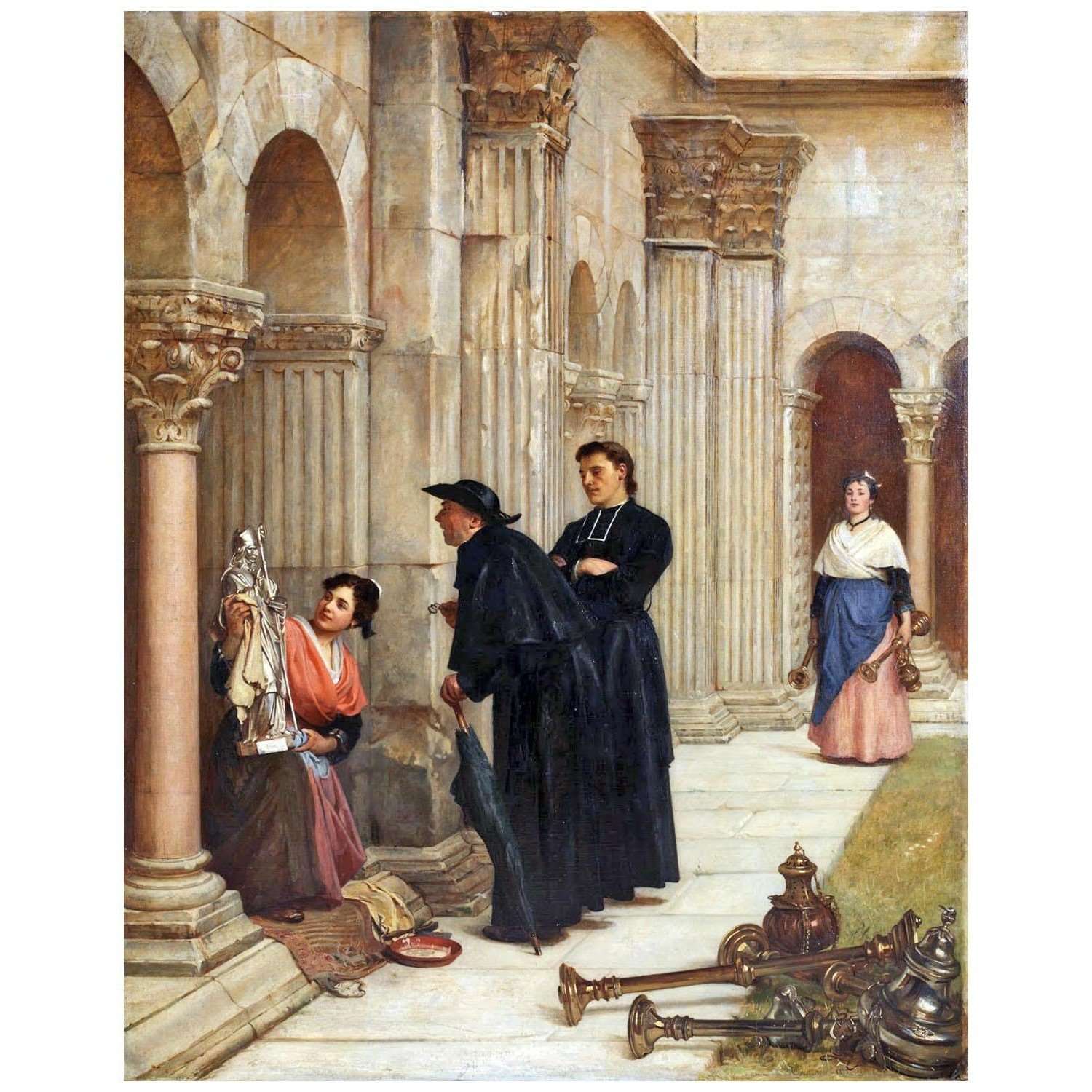 - Philip Calderon. Art Lovers. 1875. Yale Center for British Art