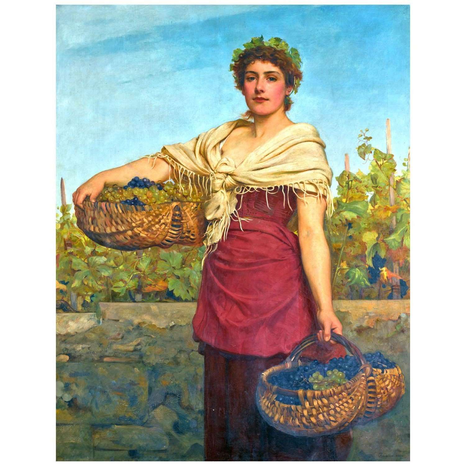 - Philip Calderon. The Vine. 1880. Private collectiion