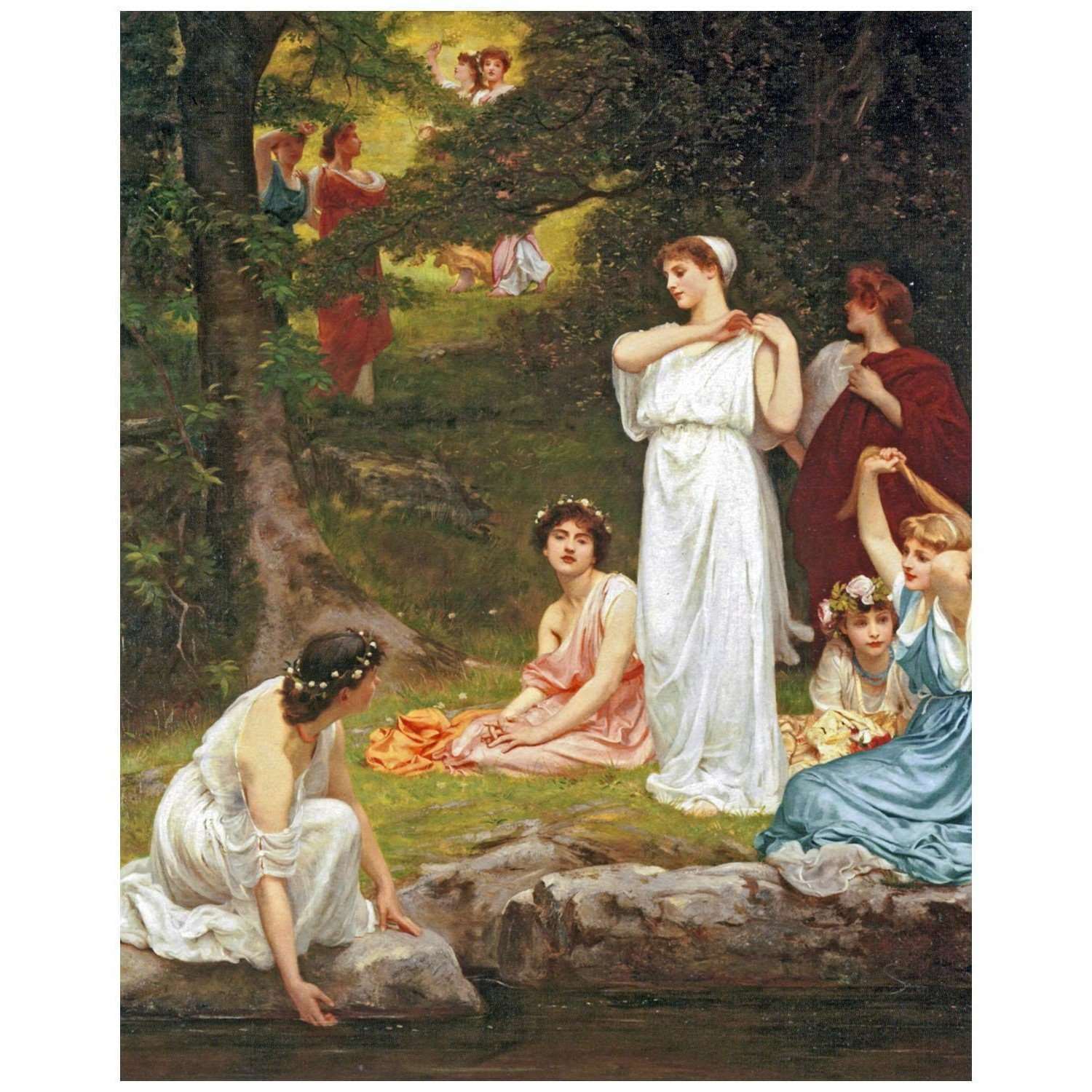 - Philip Calderon. Joyous Summer. 1882. Private collection