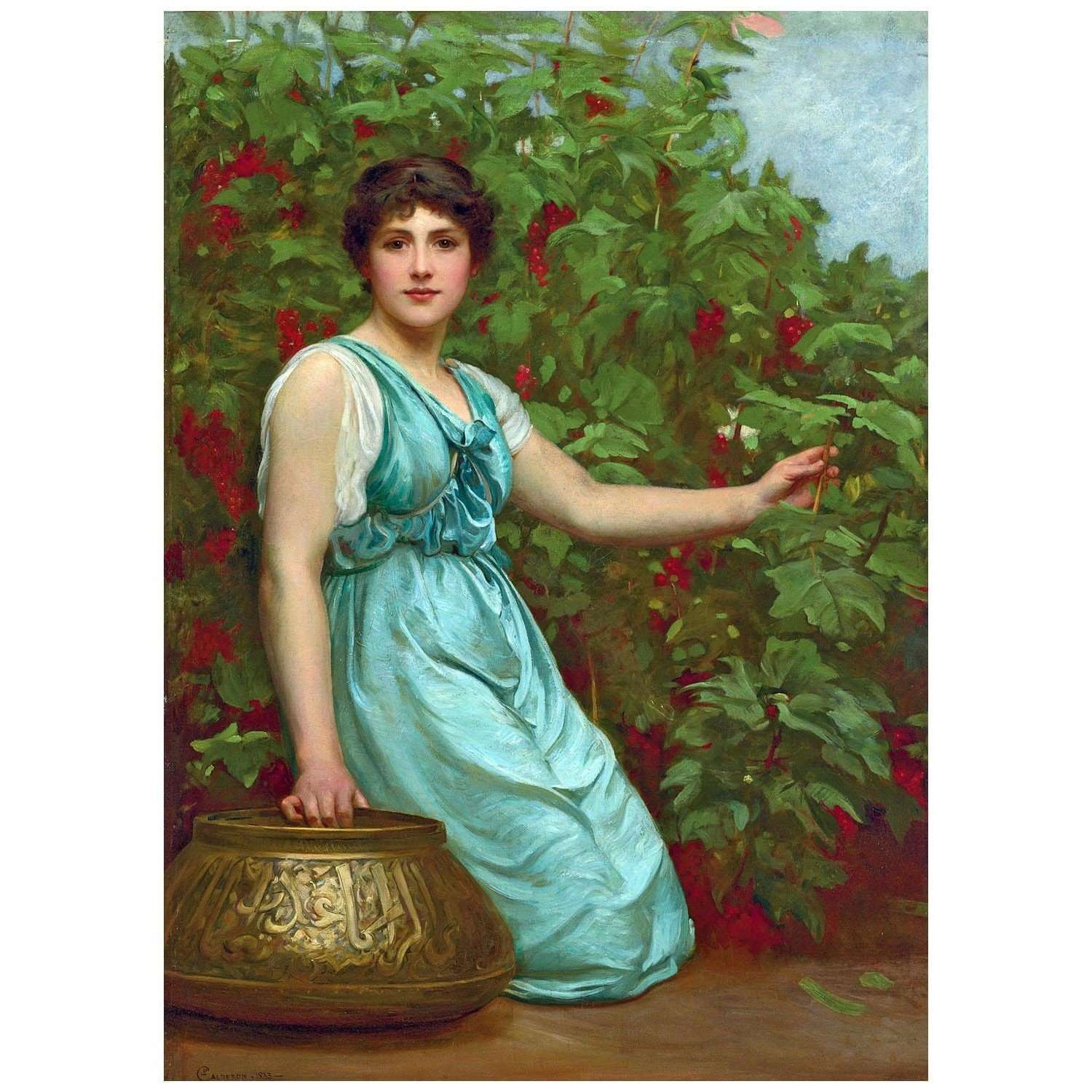- Philip Calderon. Summer Berries. 1883. Private collection