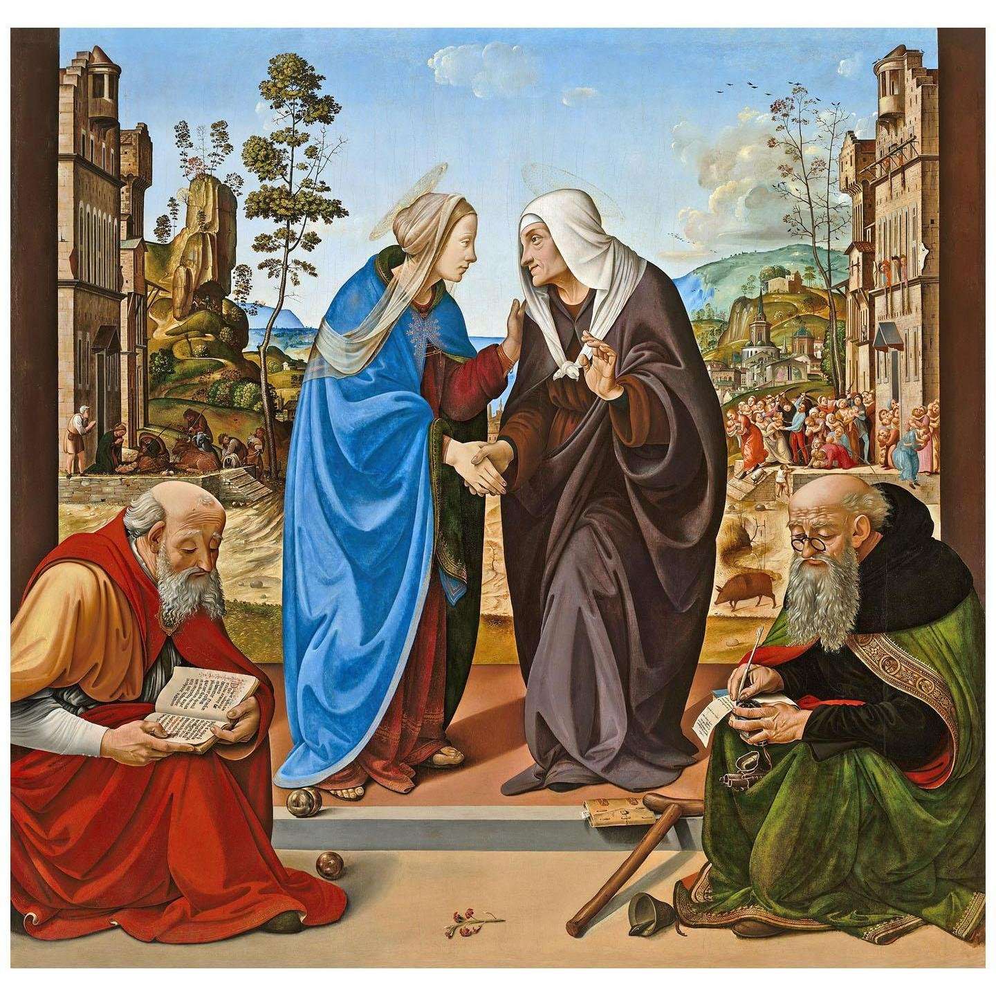   Piero di Cosimo. Visitazione. 1490. National Gallery, Washington