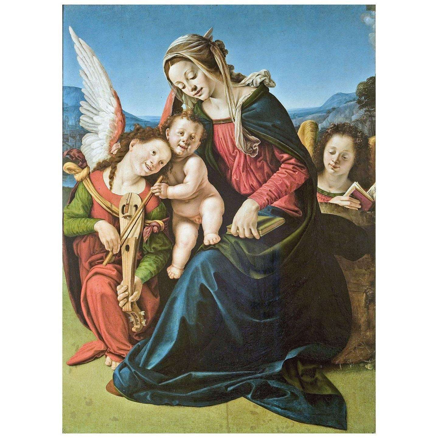   Piero di Cosimo. Madonna col Bambino e angeli. 1507. Palazzo Cini Venezia