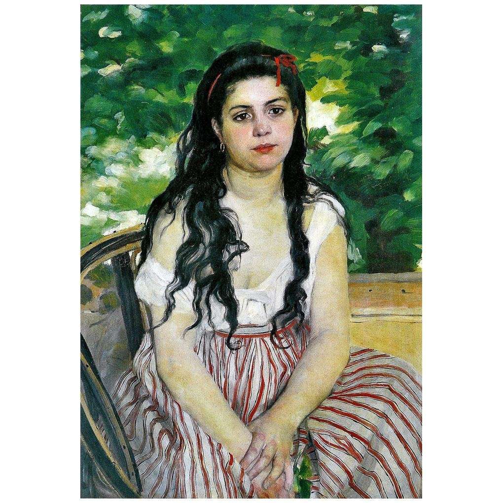   Pierre Auguste Renoir. La bohemienne. 1868. Alte Nationalgalerie, Berlin