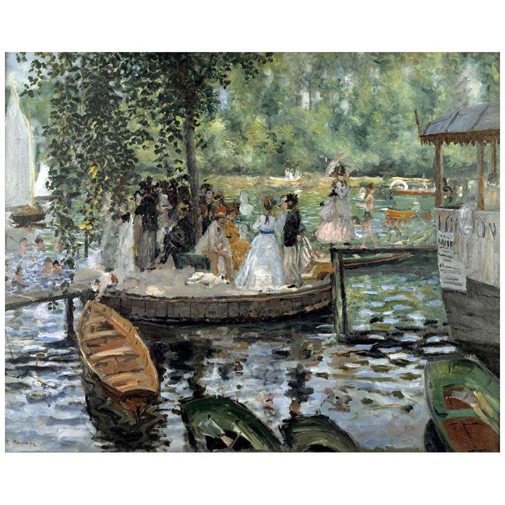   Pierre Auguste Renoir. La Grenouillere. 1869. Nationalmuseum, Stockholm